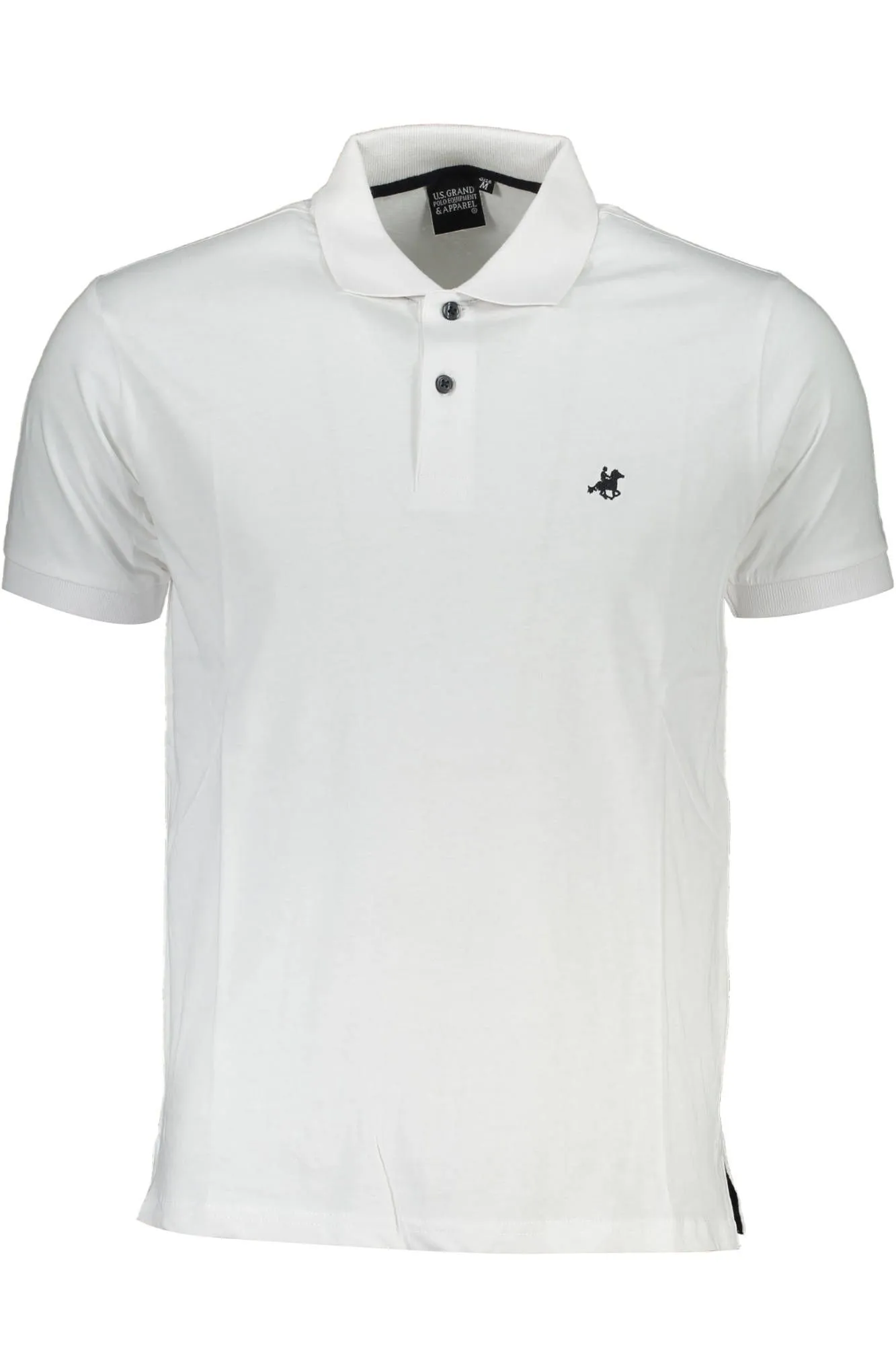 U.S. Grand Polo White Cotton Men Polo Shirt