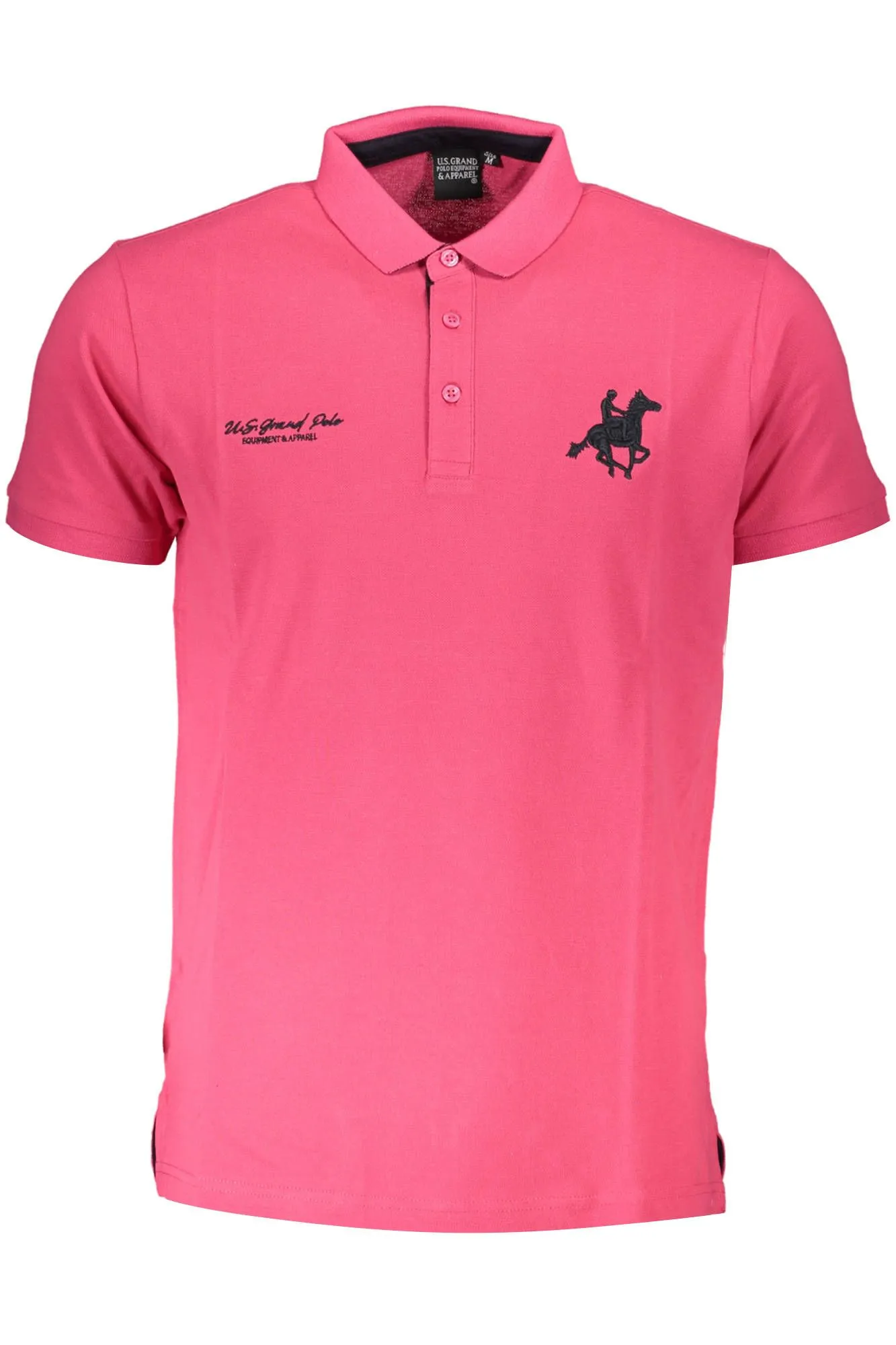 U.S. Grand Polo Pink Cotton Men Polo Shirt