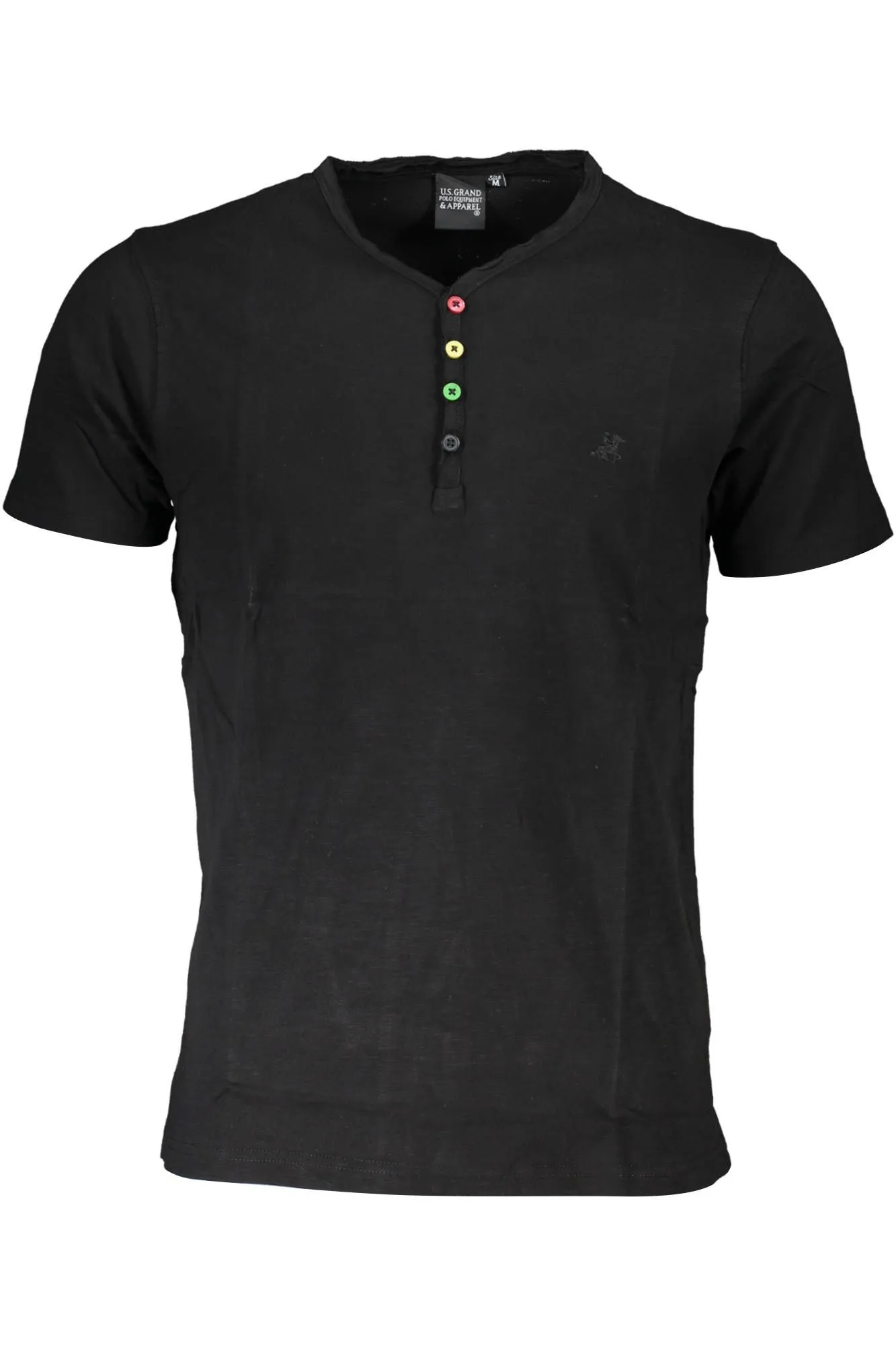 U.S. Grand Polo Black Cotton Men T-Shirt
