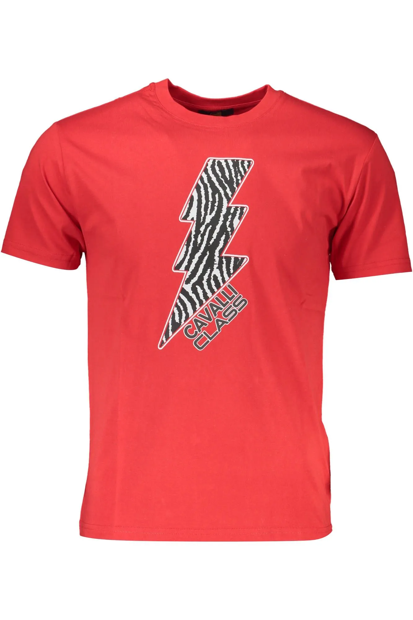Cavalli Class Red Cotton Men T-Shirt