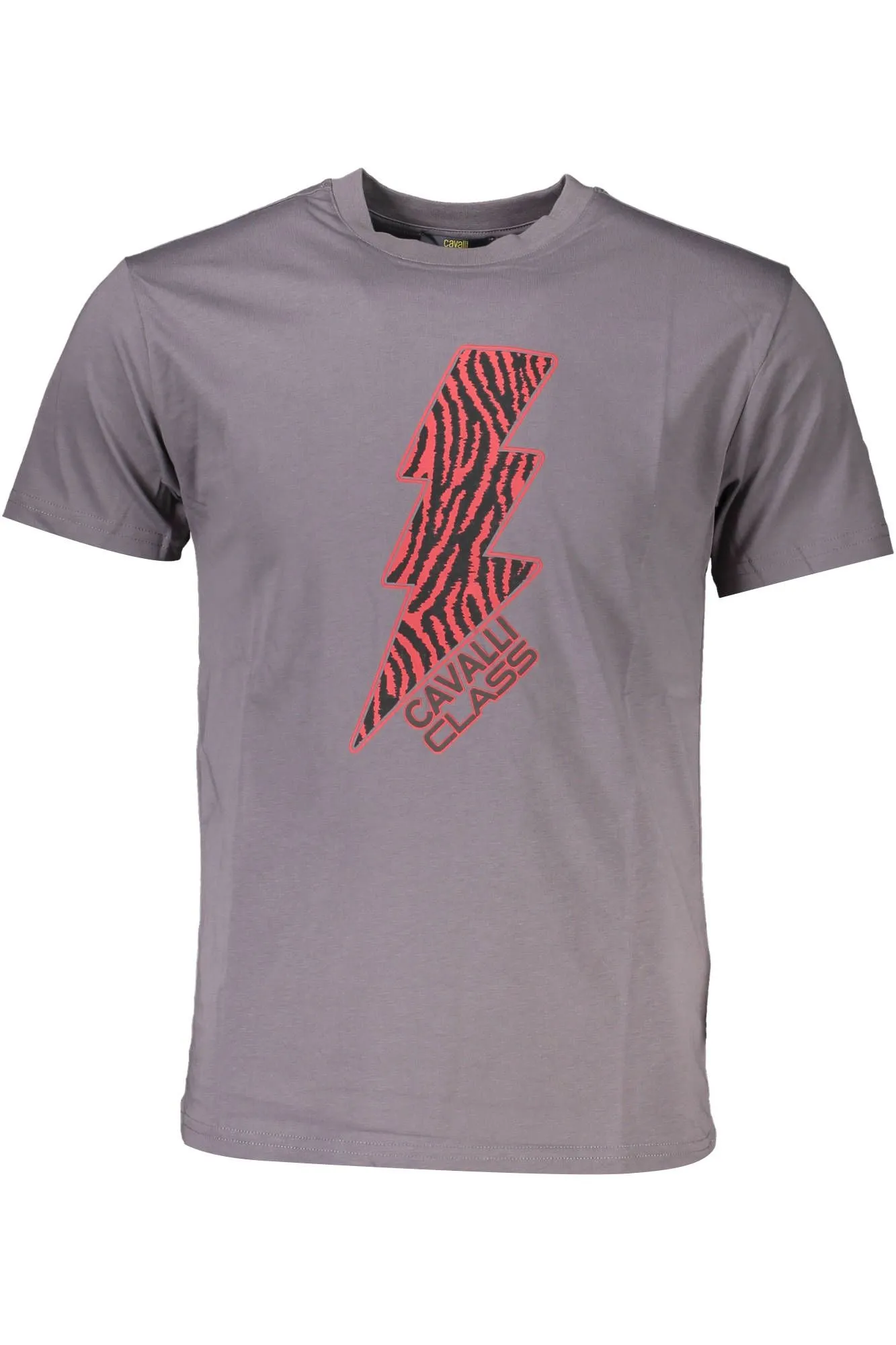 Cavalli Class Gray Cotton Men T-Shirt