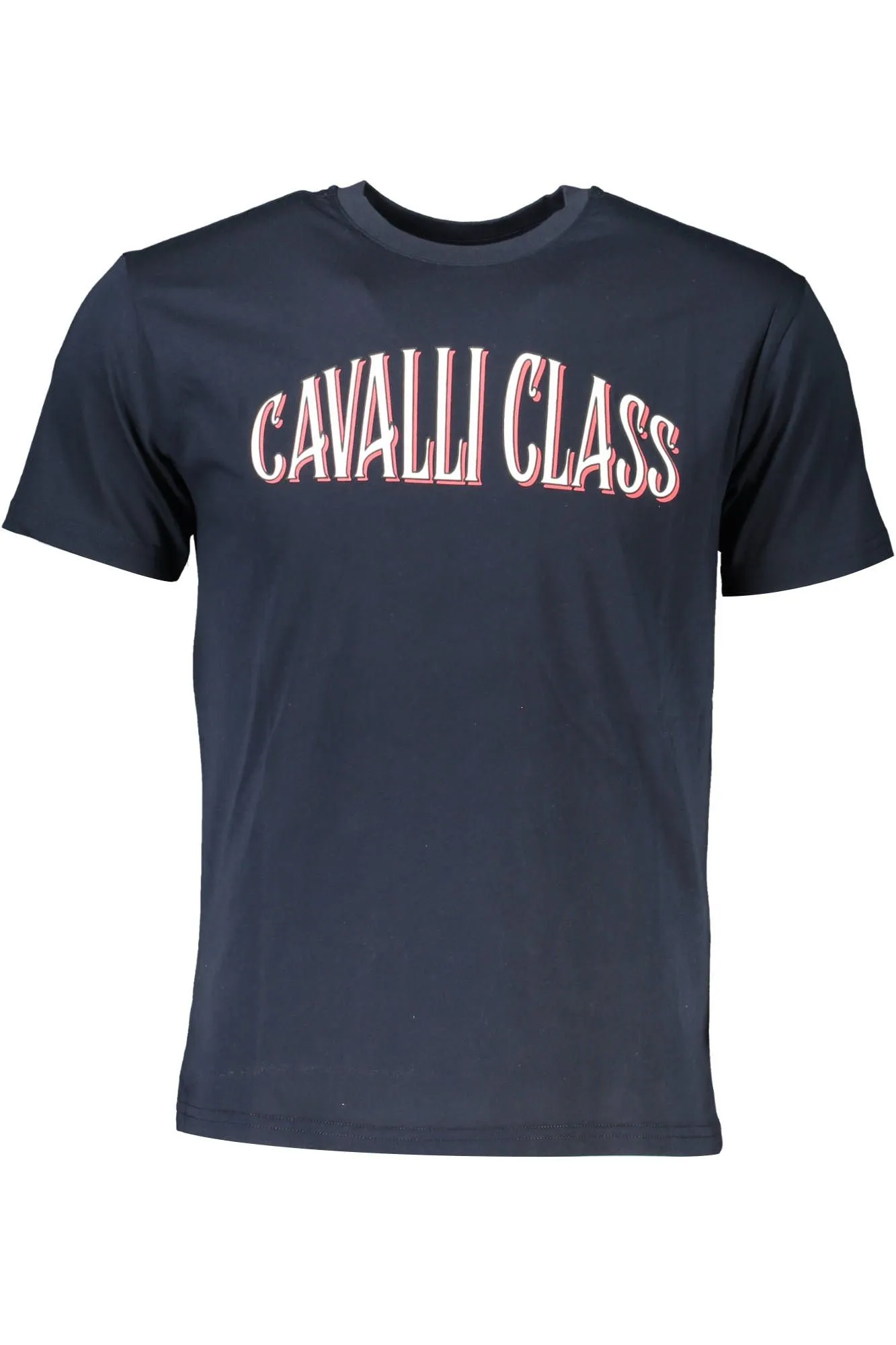 Cavalli Class Blue Cotton Men T-Shirt