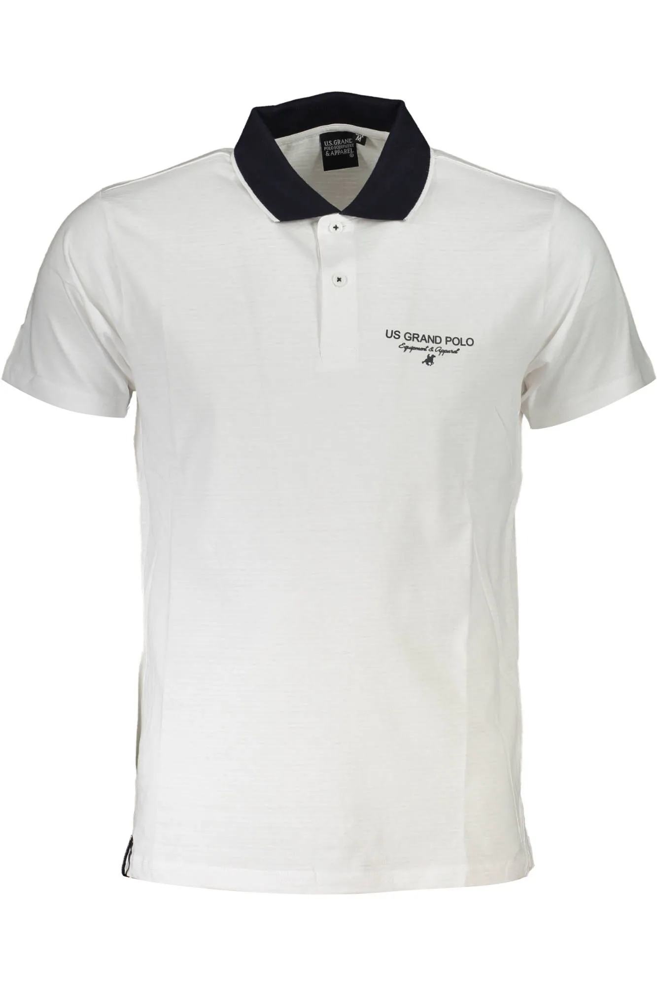 U.S. Grand Polo White Cotton Men Polo Shirt