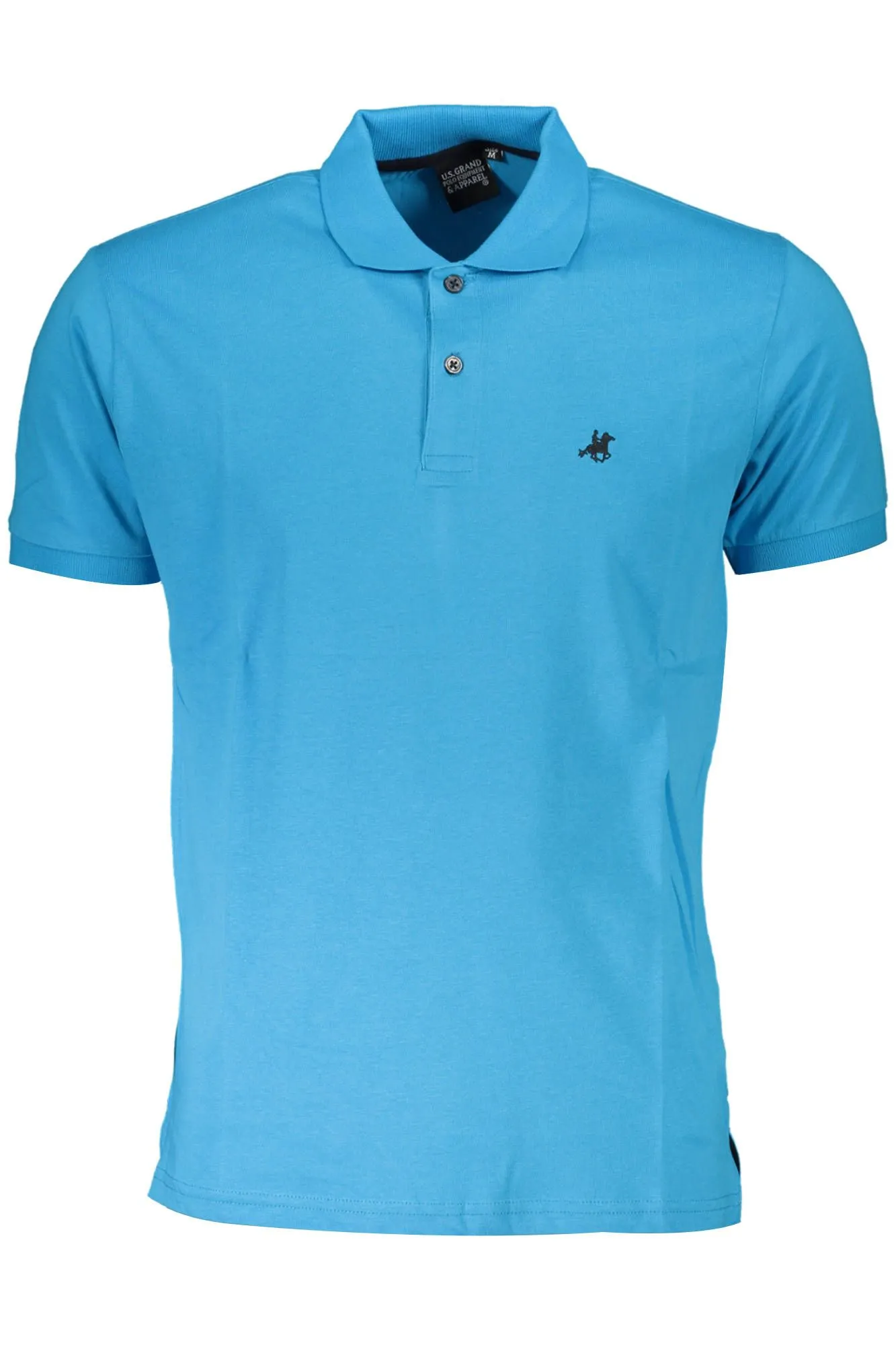 U.S. Grand Polo Light Blue Cotton Men Polo Shirt