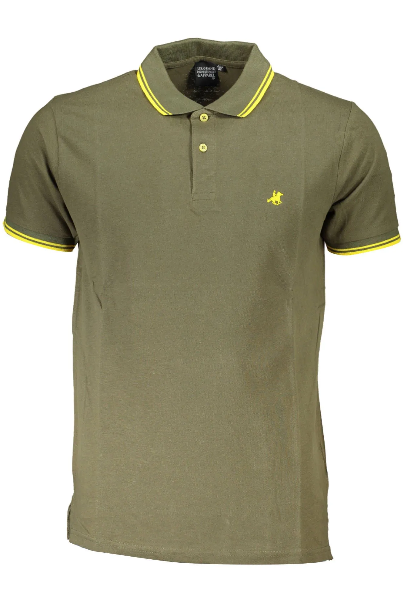 U.S. Grand Polo Green Cotton Men Polo Shirt