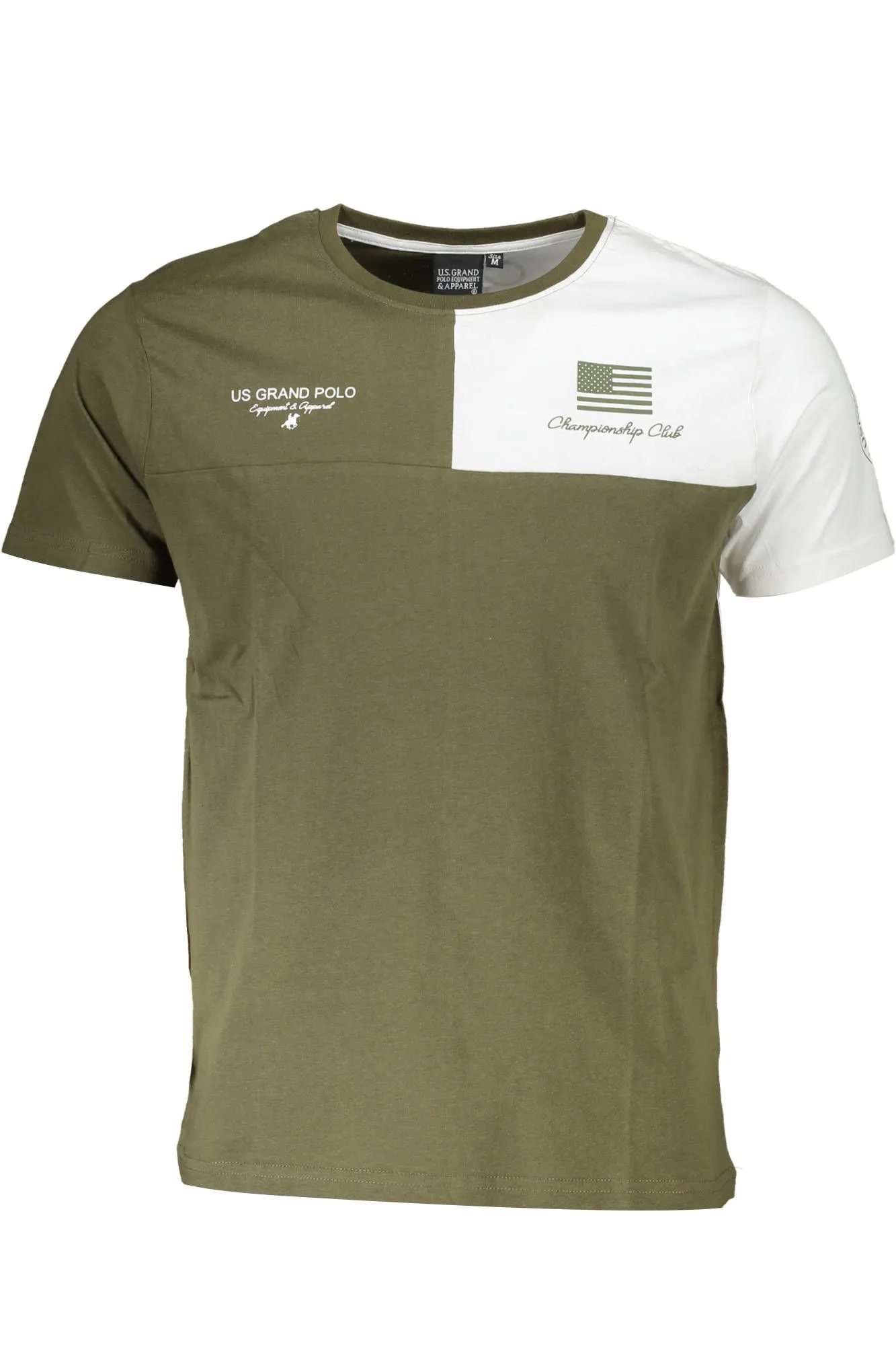 U.S. Grand Polo Green Cotton Men T-Shirt