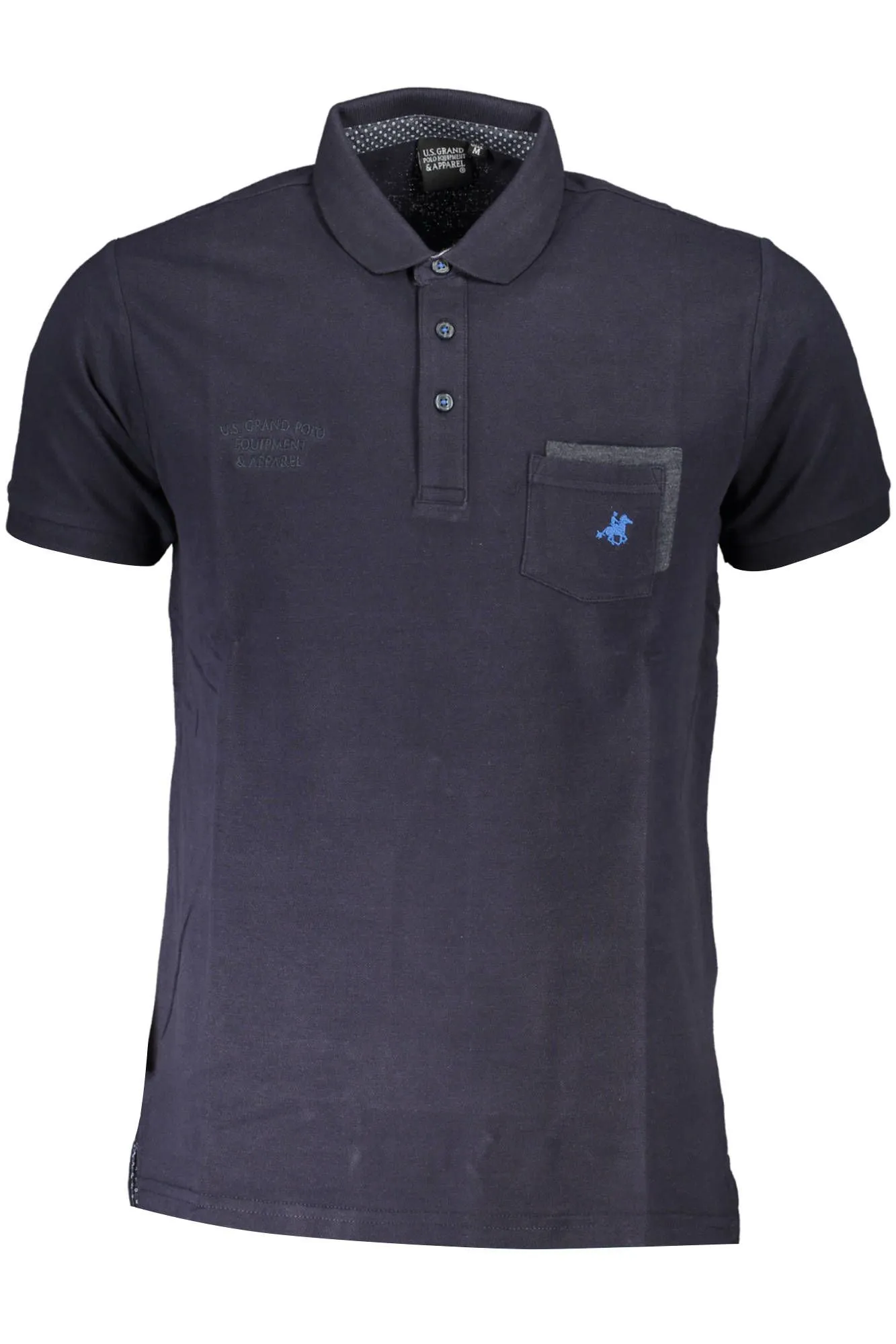 U.S. Grand Polo Blue Cotton Men Polo Shirt