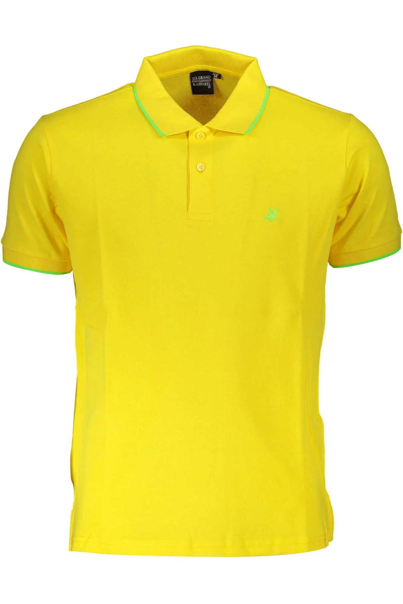 U.S. Grand Polo Yellow Cotton Men Polo Shirt