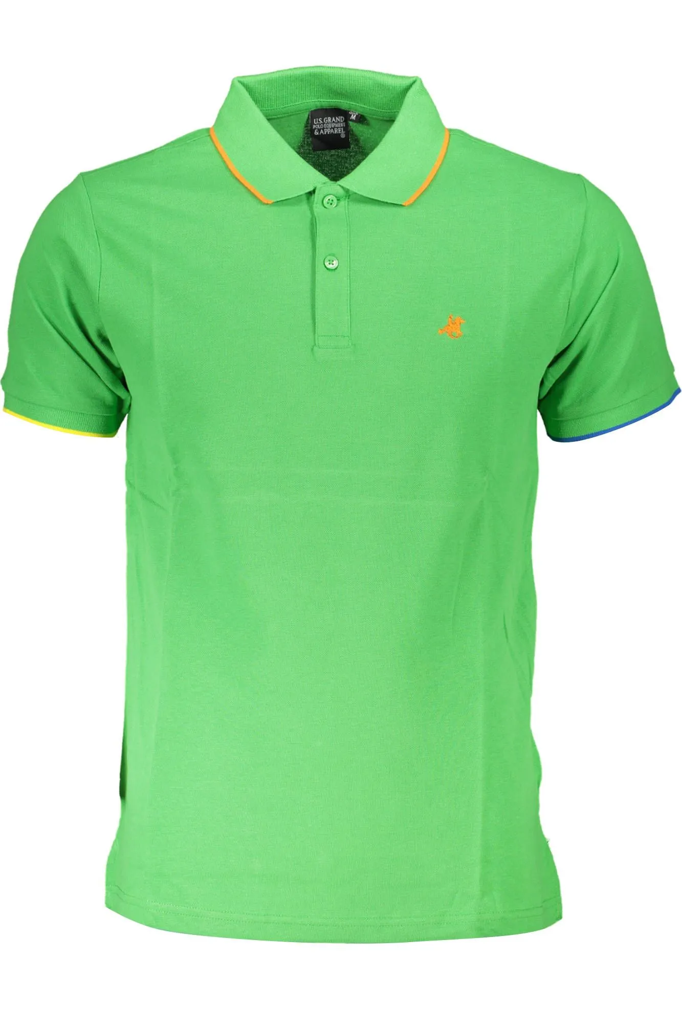 U.S. Grand Polo Green Cotton Men Polo Shirt