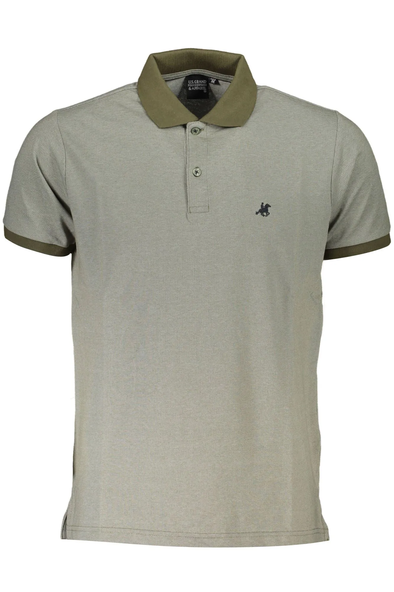 U.S. Grand Polo Green Cotton Men Polo Shirt