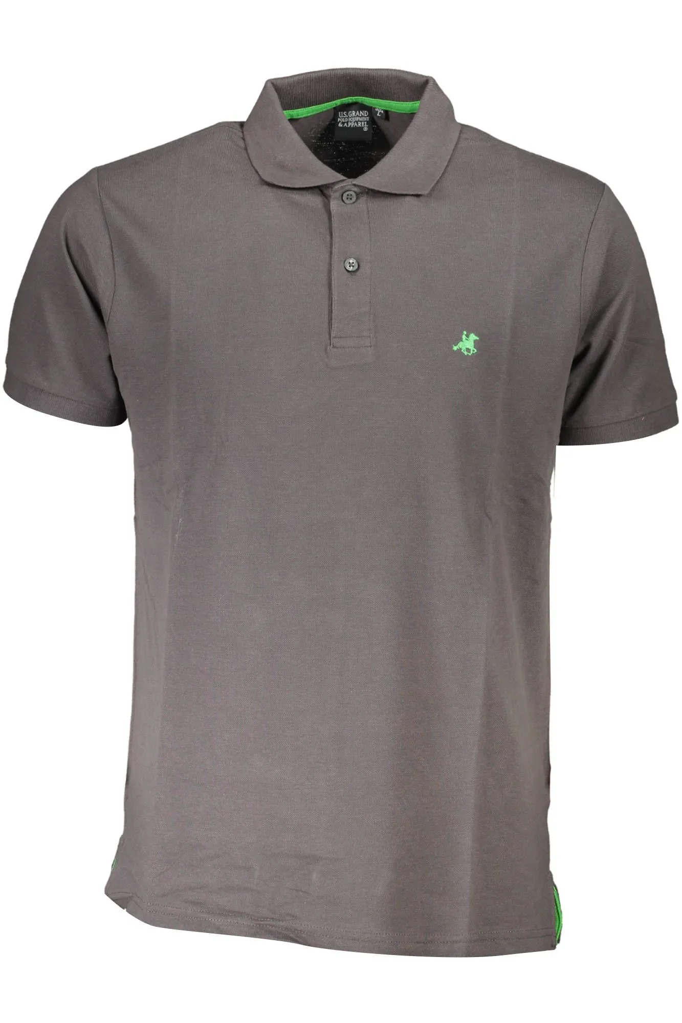 U.S. Grand Polo Gray Cotton Men Polo Shirt