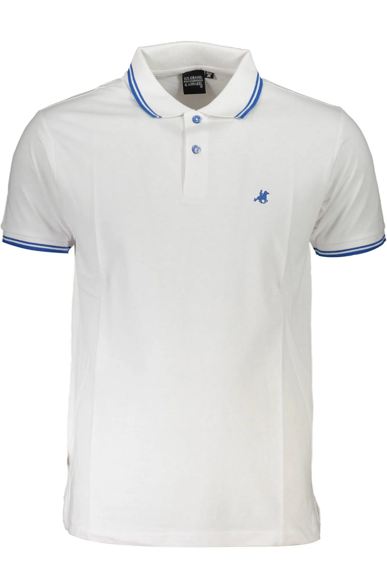 U.S. Grand Polo White Cotton Men Polo Shirt