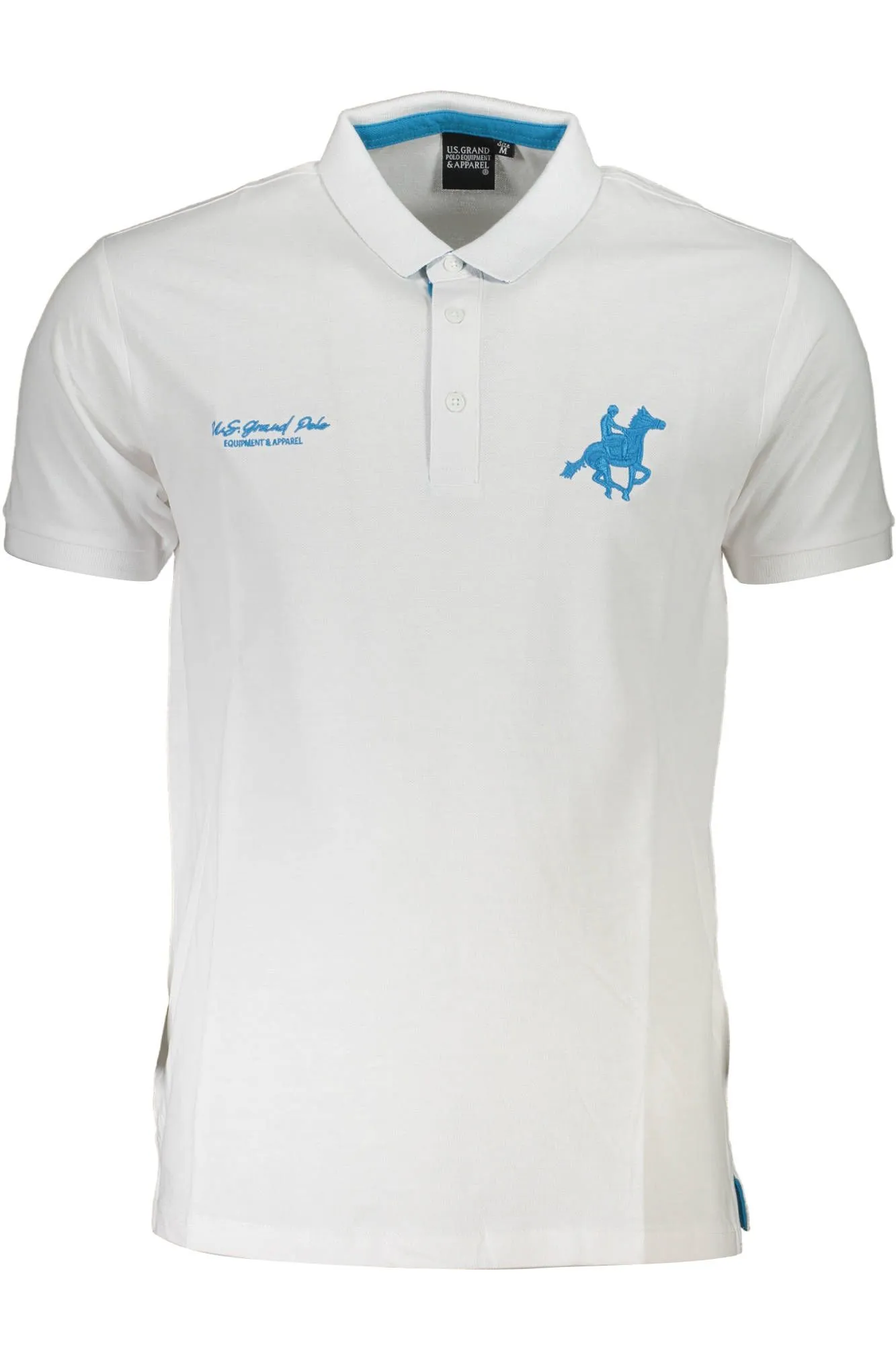 U.S. Grand Polo White Cotton Men Polo Shirt