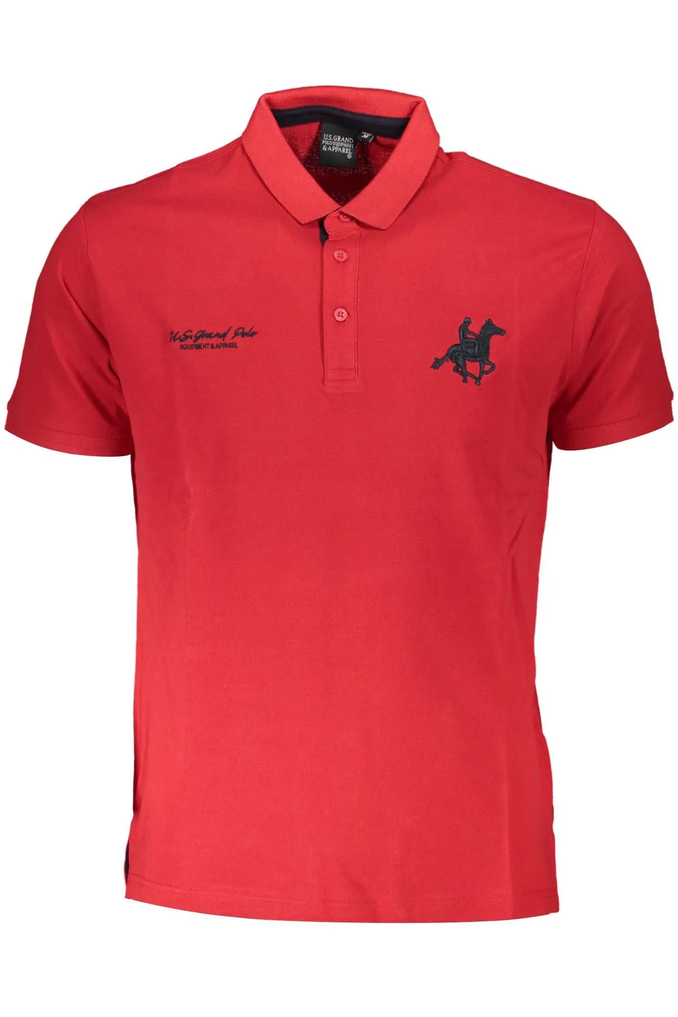 U.S. Grand Polo Red Cotton Men Polo Shirt