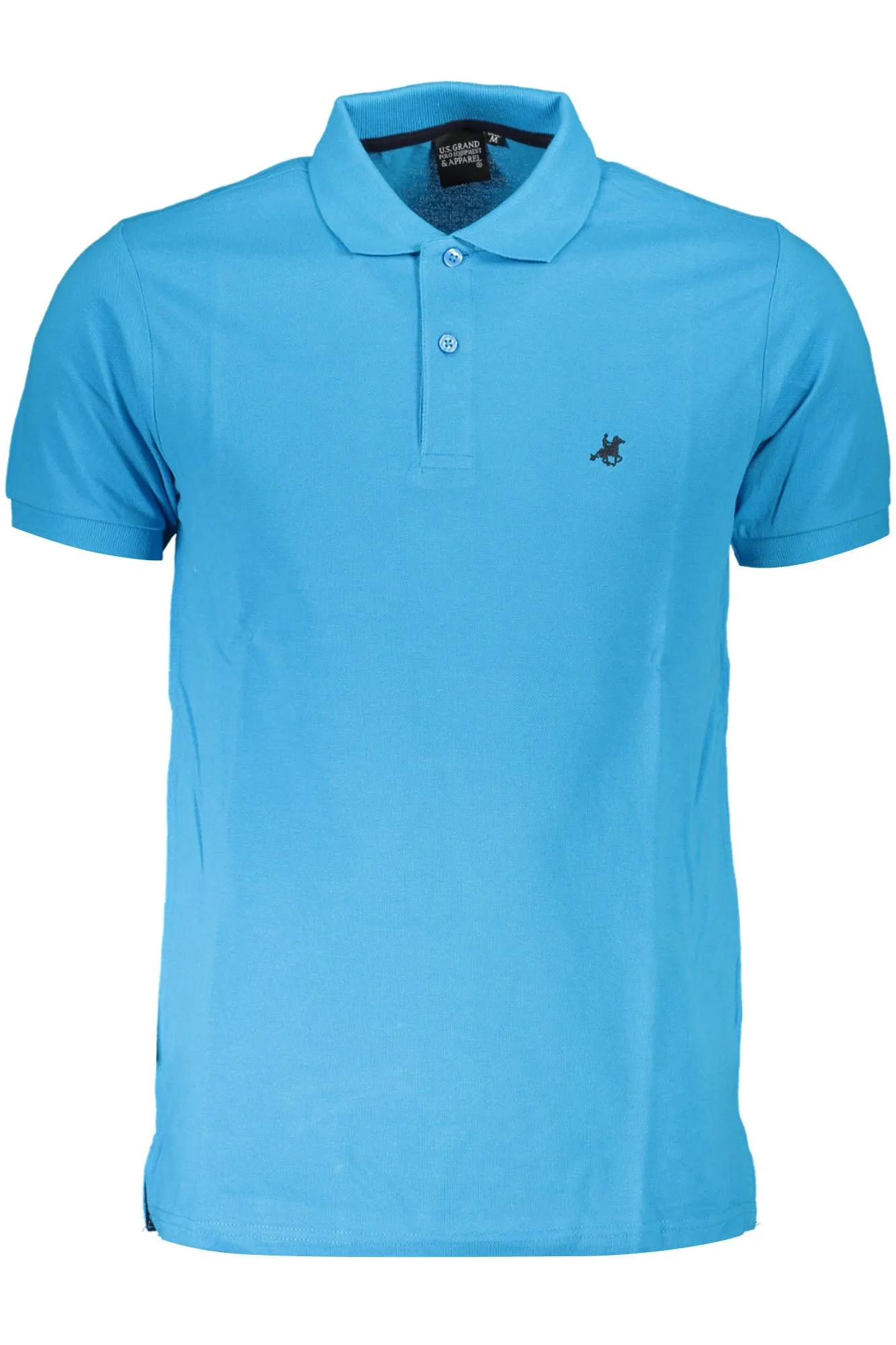U.S. Grand Polo Light Blue Cotton Men Polo Shirt