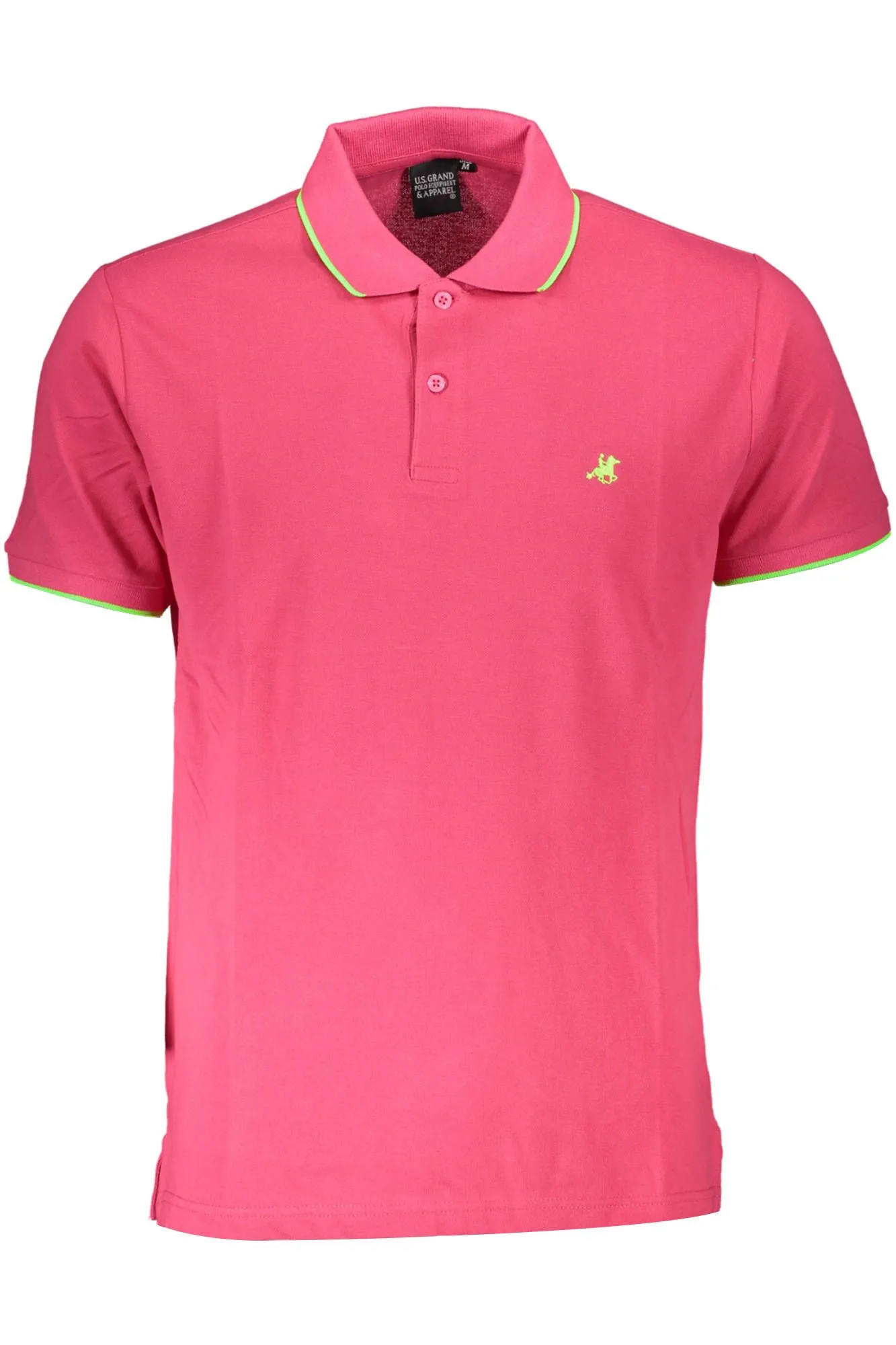 U.S. Grand Polo Pink Cotton Men Polo Shirt