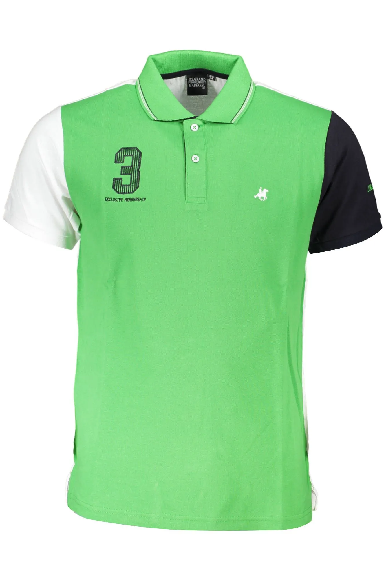 U.S. Grand Polo Green Cotton Men Polo Shirt