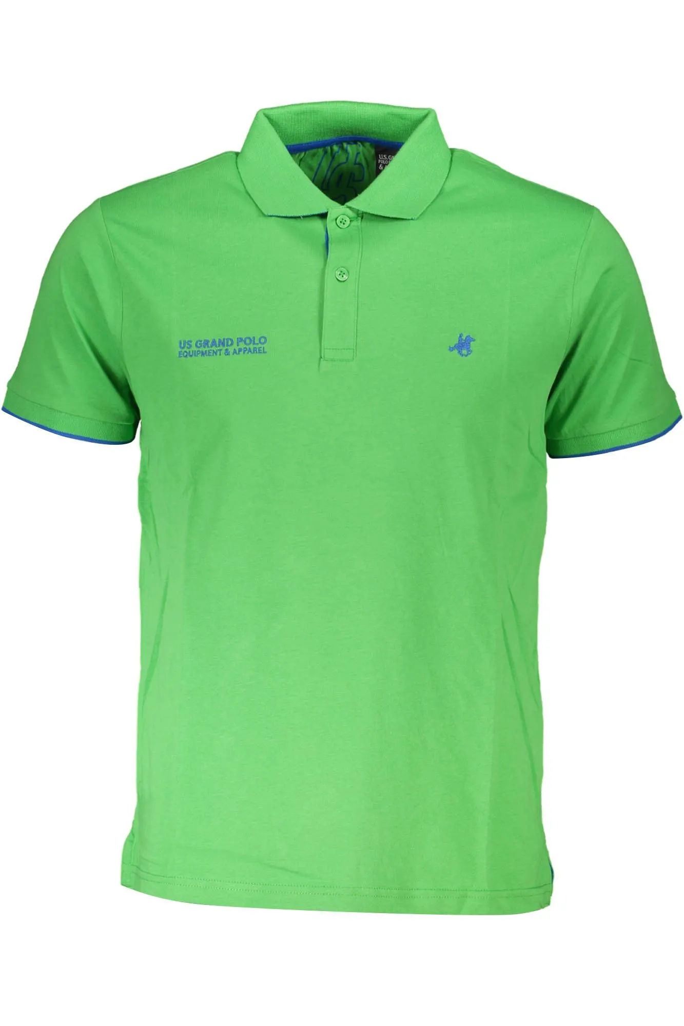 U.S. Grand Polo Green Cotton Men Polo Shirt