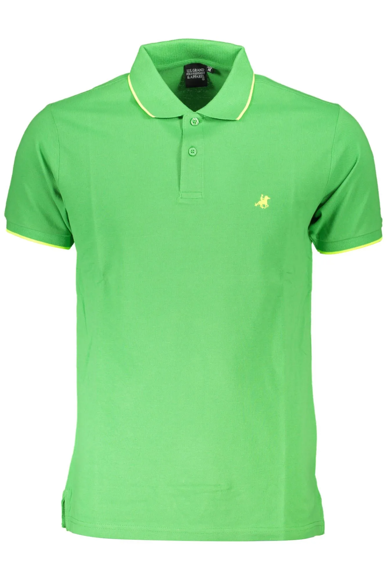 U.S. Grand Polo Green Cotton Men Polo Shirt