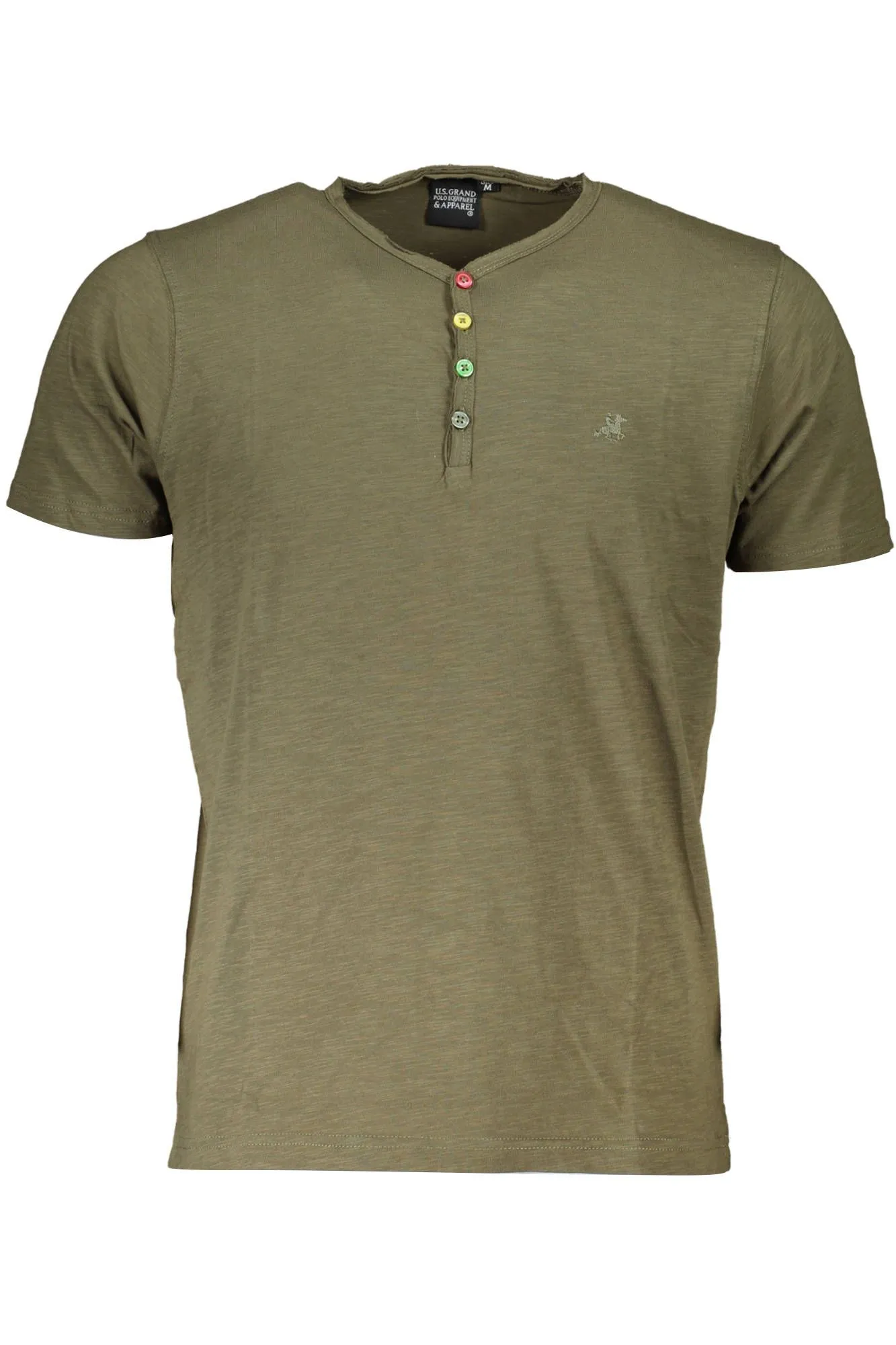 U.S. Grand Polo Green Cotton Men T-Shirt
