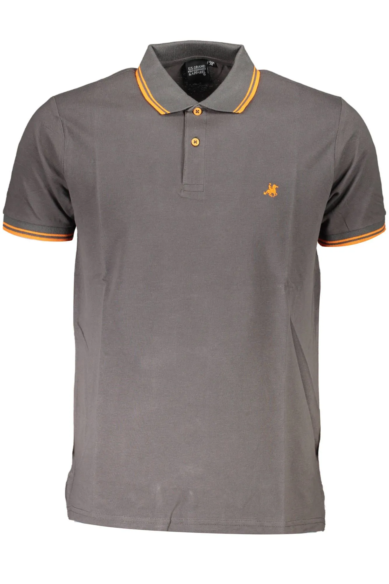 U.S. Grand Polo Gray Cotton Men Polo Shirt