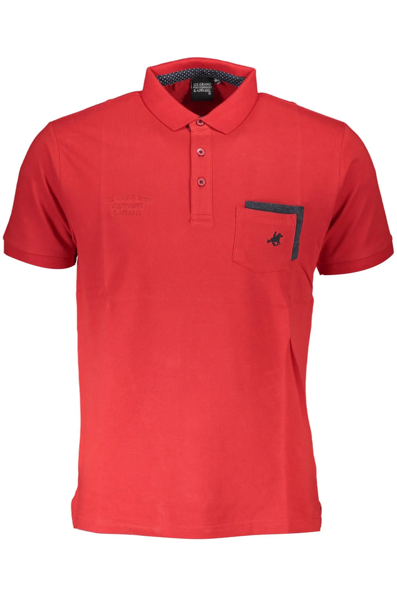 U.S. Grand Polo Red Cotton Men Polo Shirt