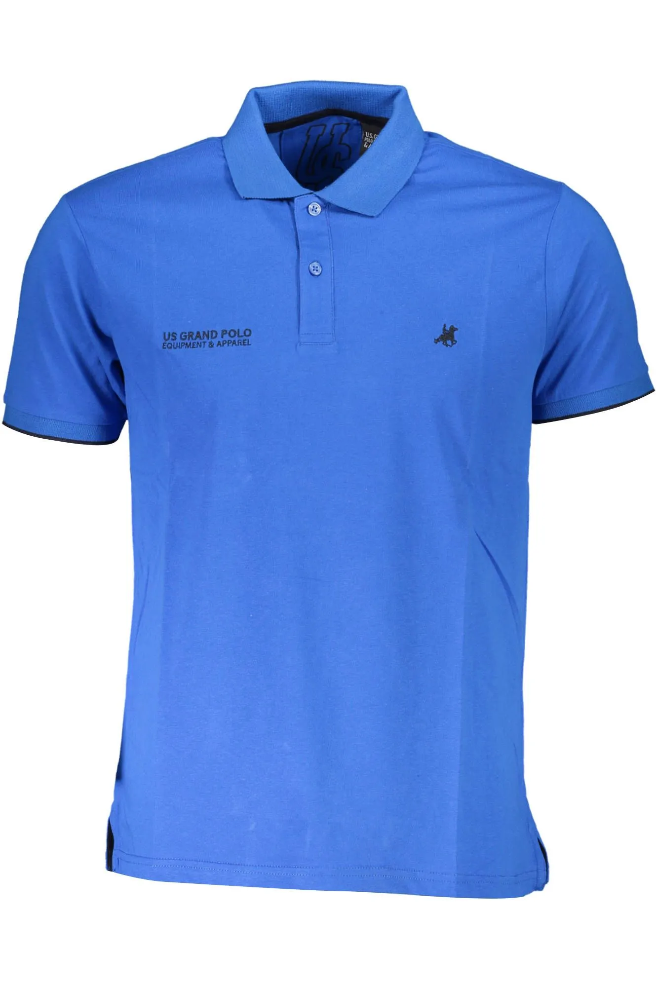 U.S. Grand Polo Blue Cotton Men Polo Shirt