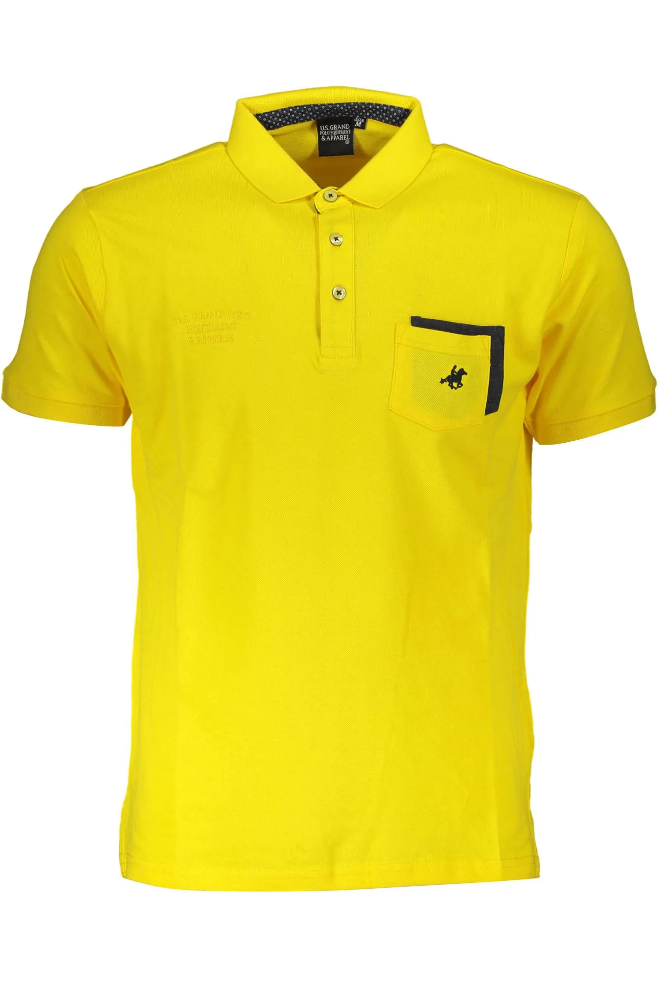 U.S. Grand Polo Yellow Cotton Men Polo Shirt