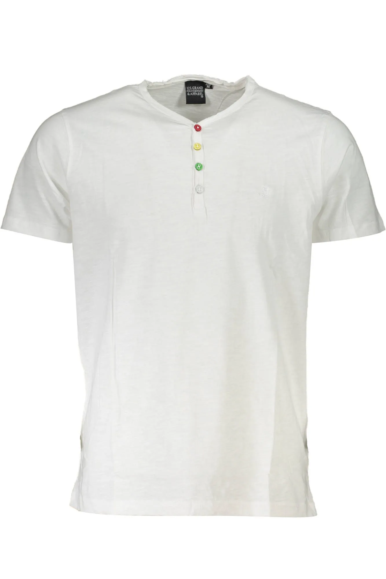 U.S. Grand Polo White Cotton Men T-Shirt