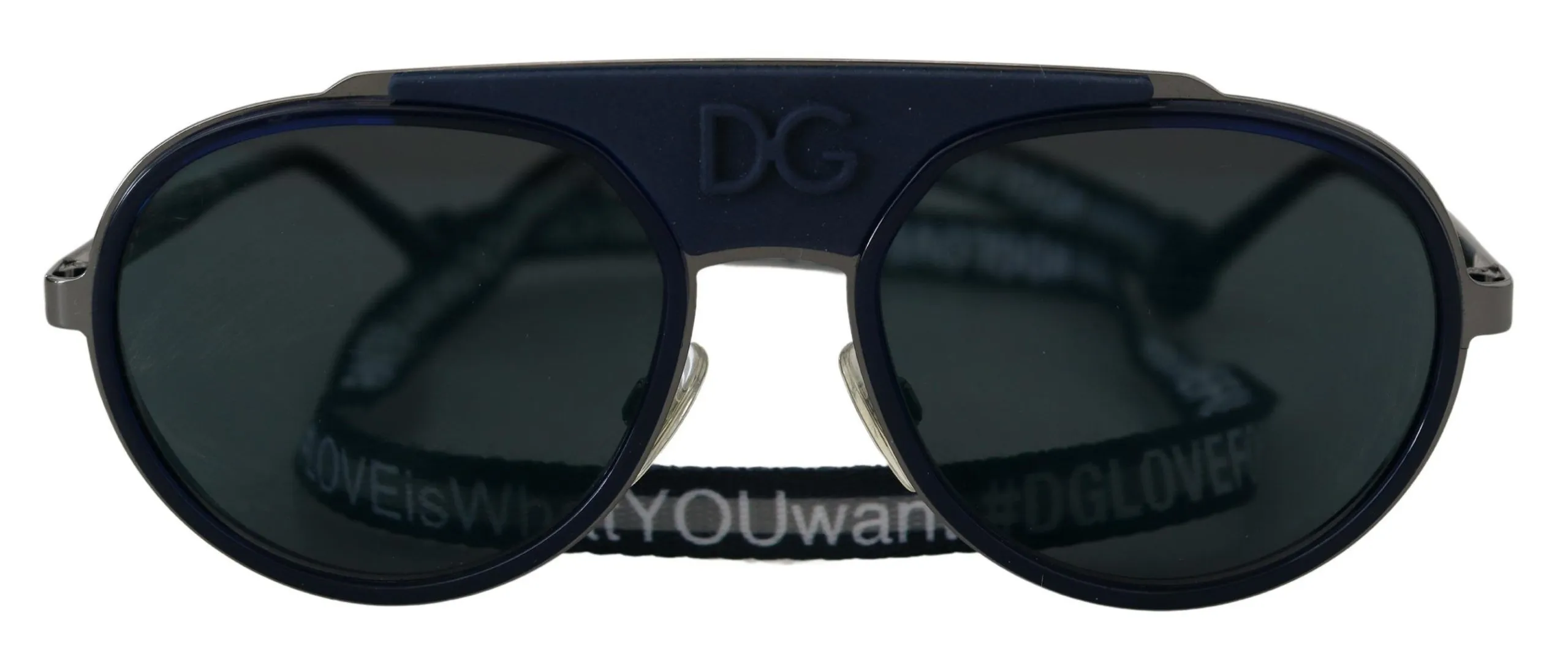 Dolce & Gabbana Women's Elegant Unisex Blue Metal Sunglasses