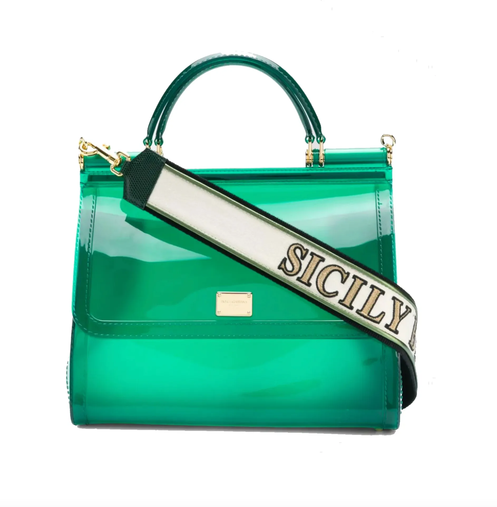 Dolce & Gabbana Women's Elegant Sicilian Green Crossbody Bag