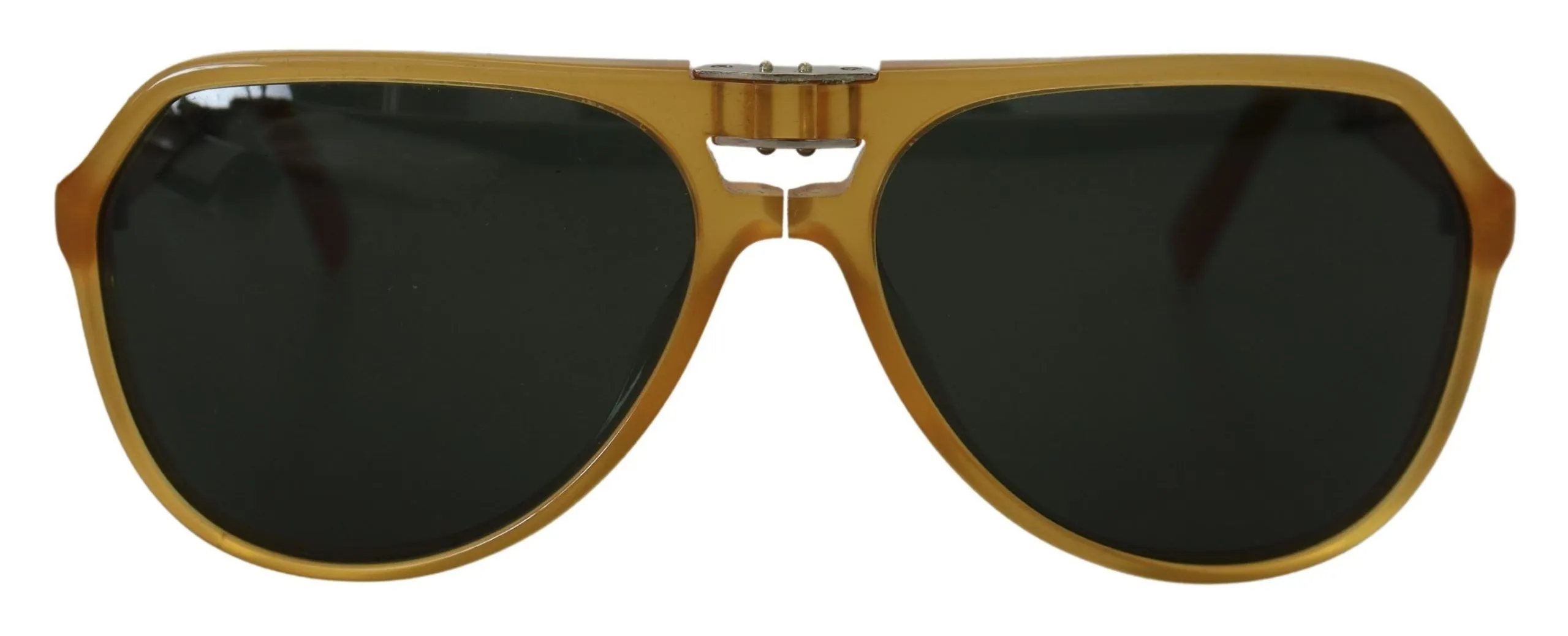Dolce & Gabbana Women's Chic Yellow Aviator Acetate Sunglasses