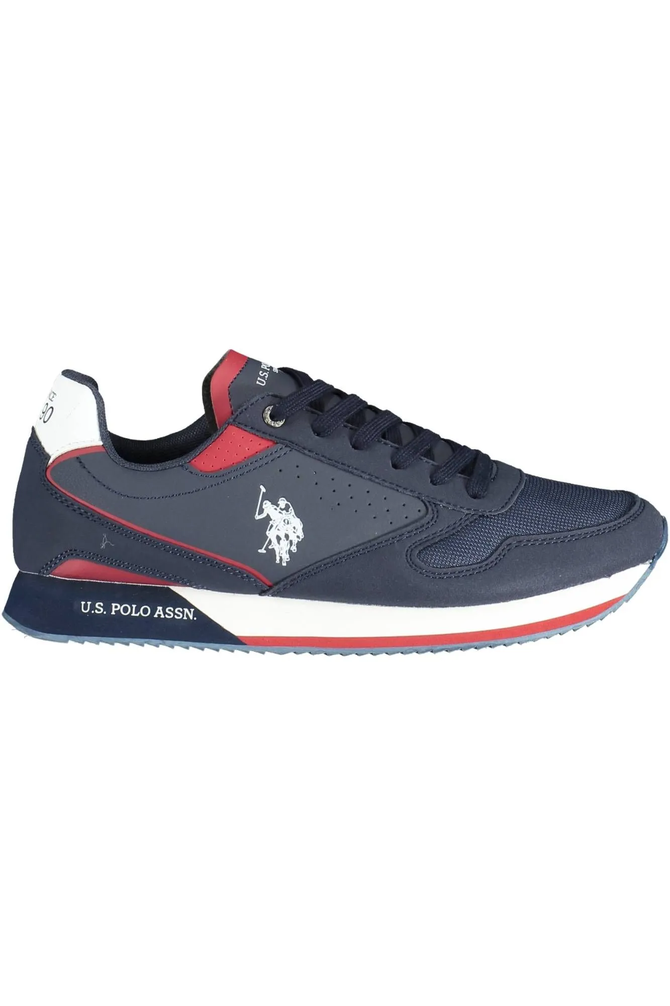 U.S. POLO ASSN. Blue Polyester Men Sneaker