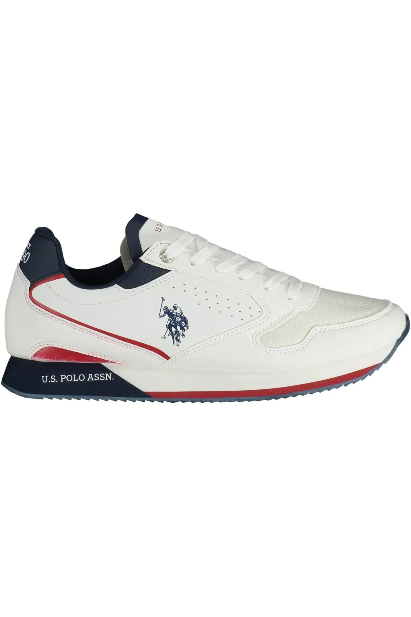 U.S. POLO ASSN. White Polyester Men Sneaker