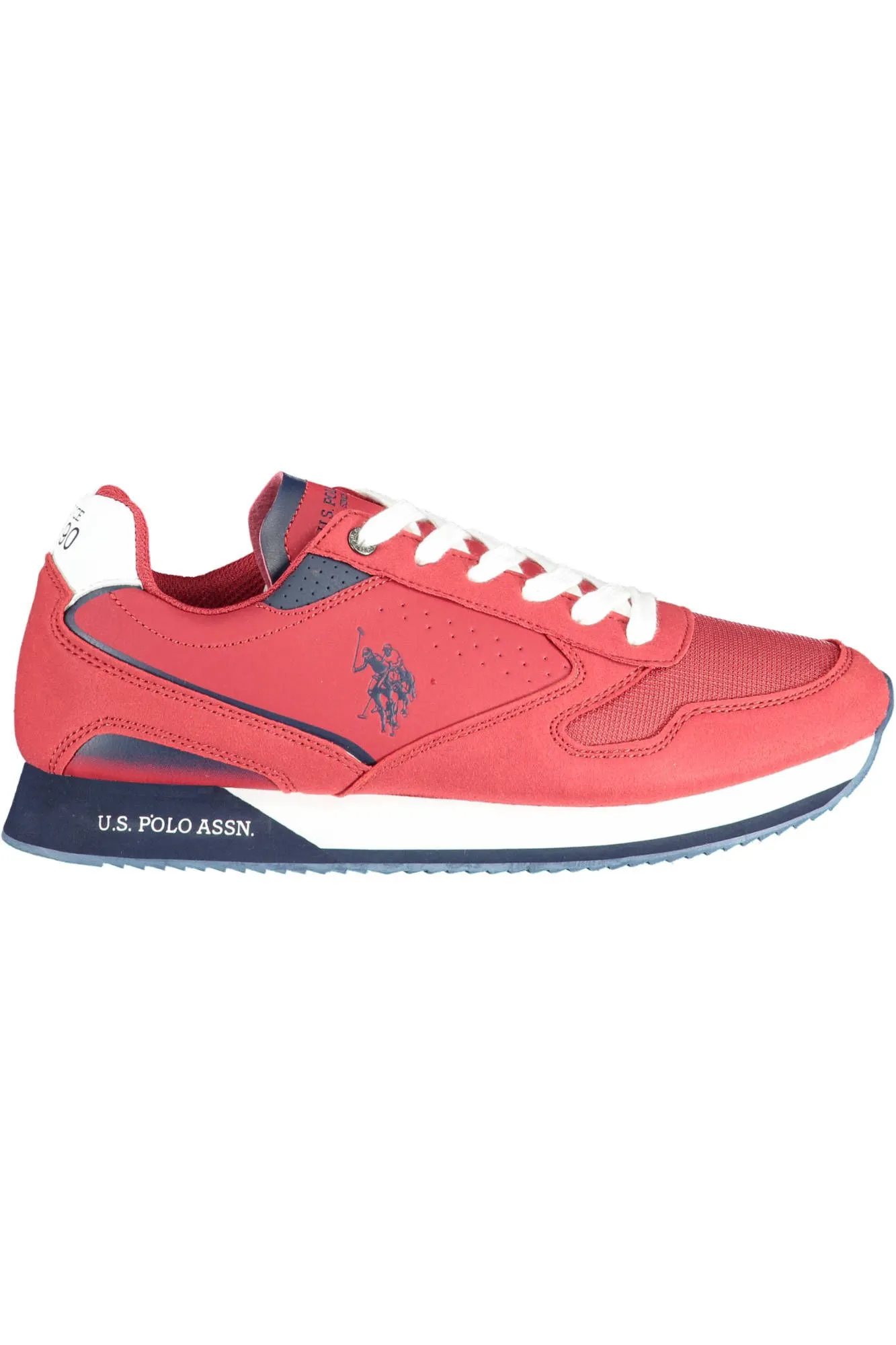 U.S. POLO ASSN. Men's Red Polyester Mens Sneaker
