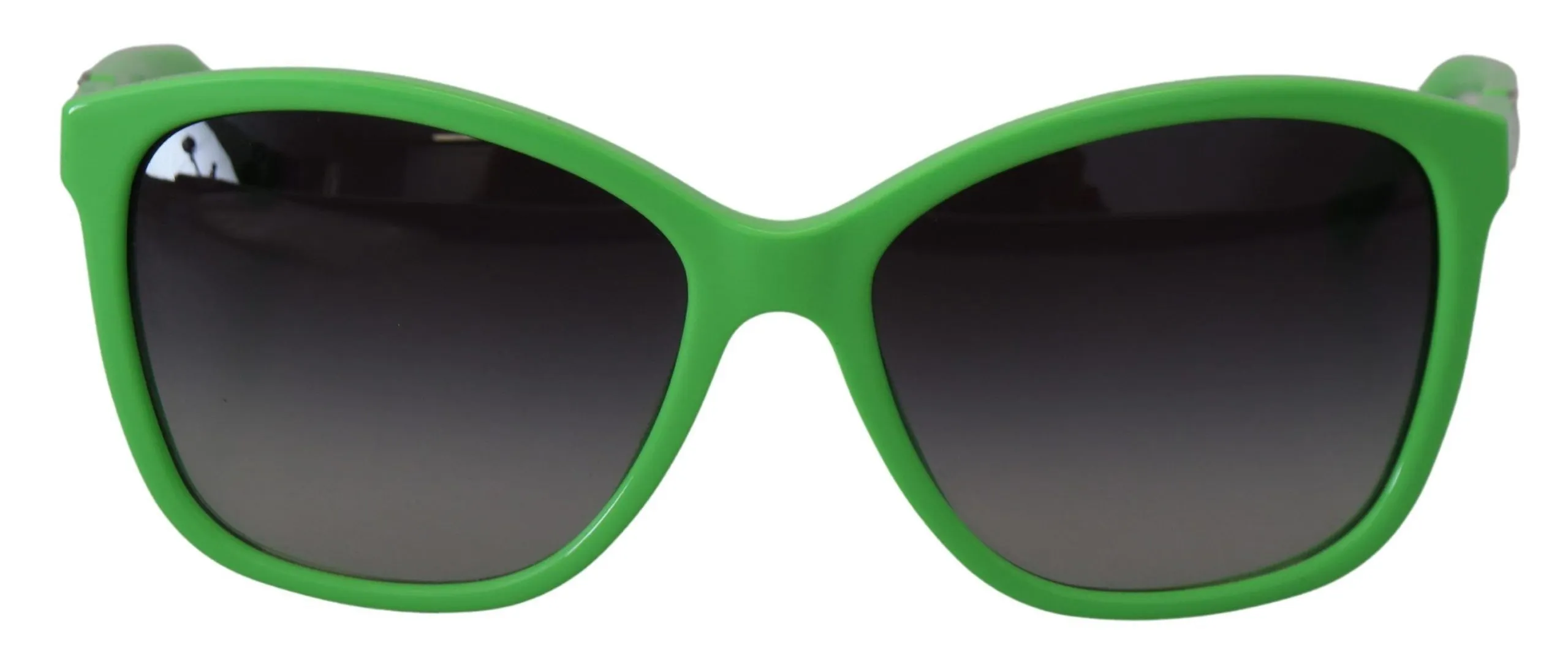 Dolce & Gabbana Women's Chic Green Acetate Round Sunglasses