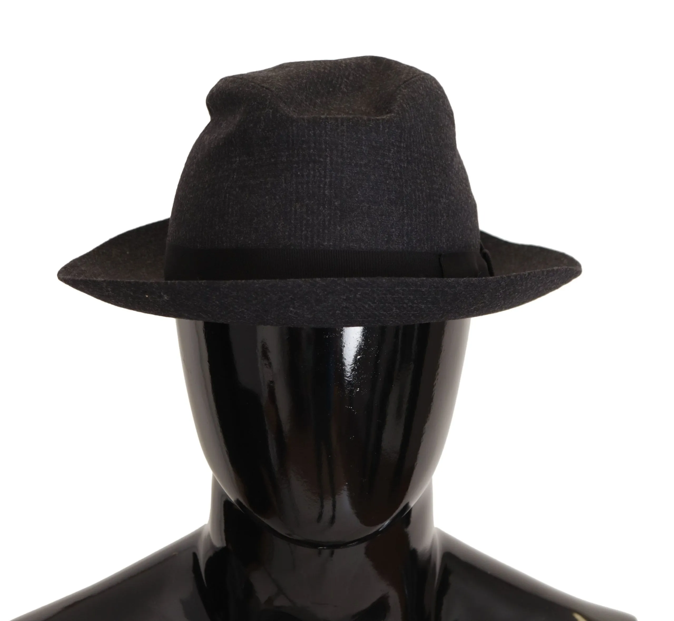 Dolce & Gabbana Men's Elegant Gray Wool Fedora Hat