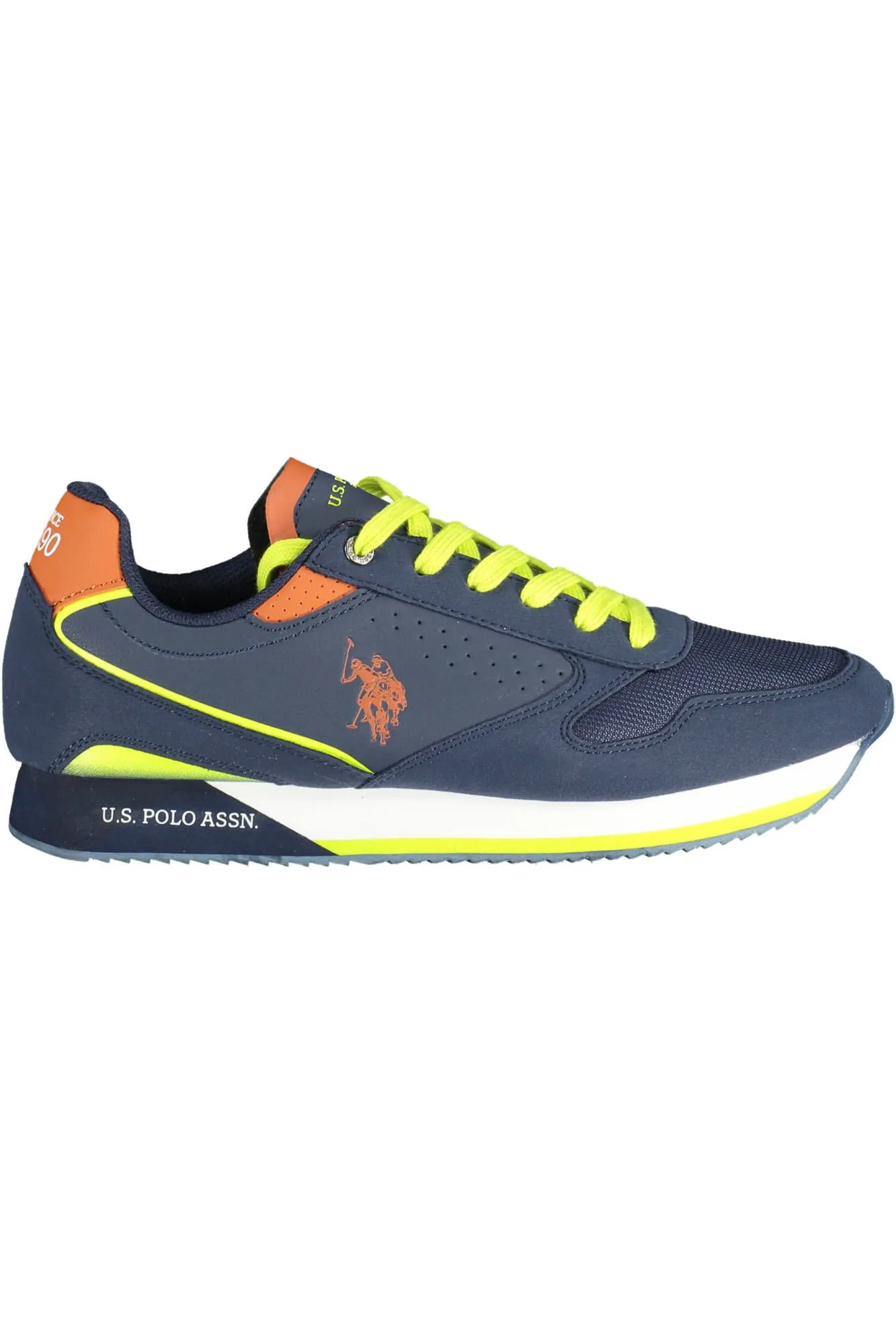U.S. POLO ASSN. Blue Polyester Men Sneaker
