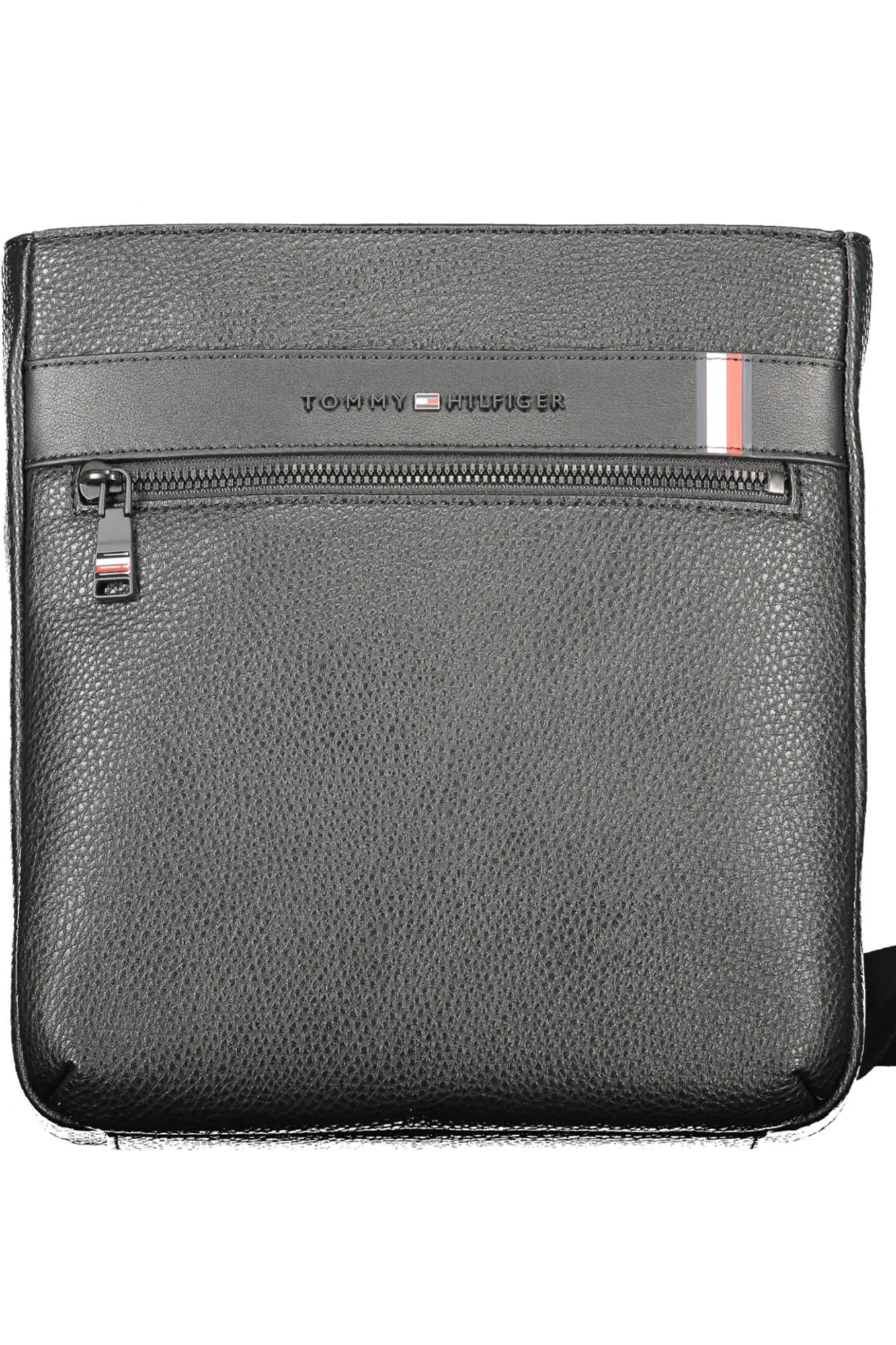Tommy Hilfiger Black Polyurethane Men Shoulder Bag