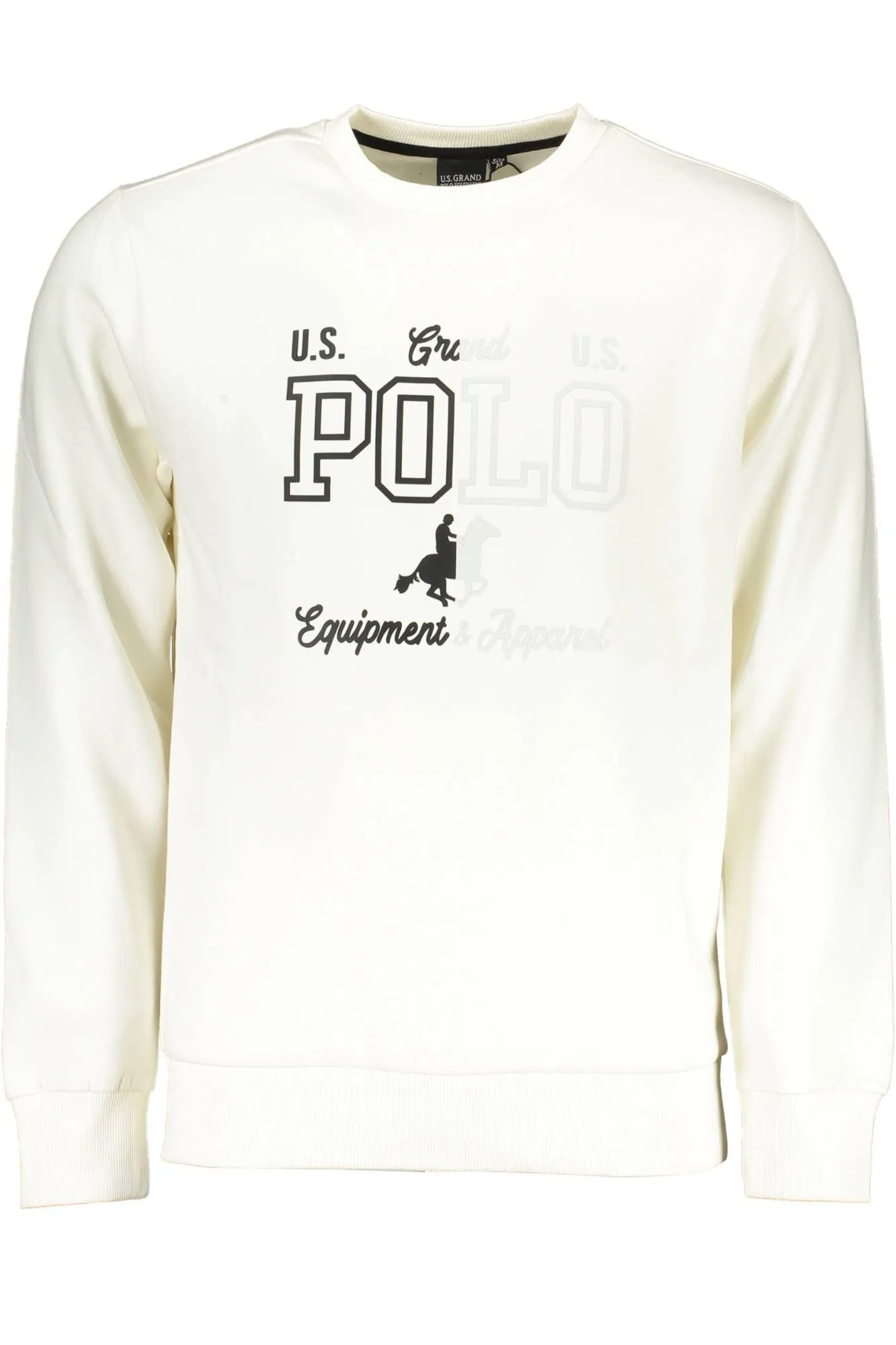 U.S. Grand Polo White Cotton Men Sweater