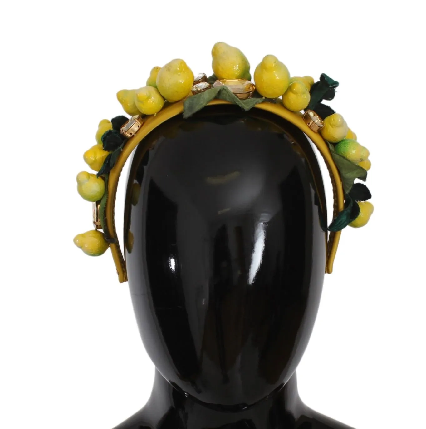 Dolce & Gabbana Women's Exquisite Silk Crystal Lemon Headband Diadem
