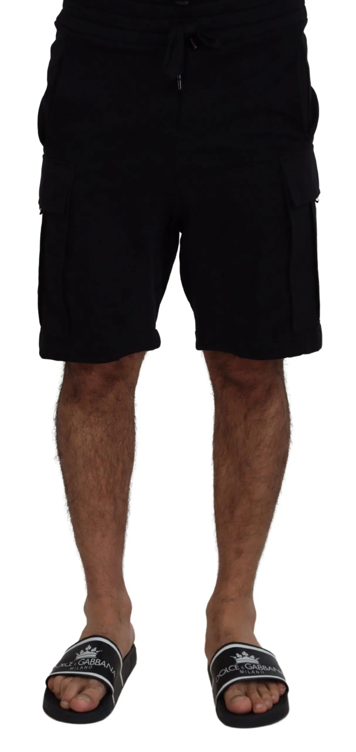 Dolce & Gabbana Men's Elevate Your Summer: Classic Black Bermuda Shorts