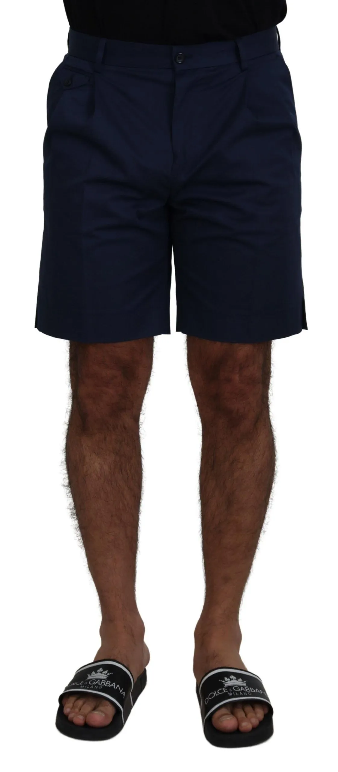 Dolce & Gabbana Men's Elegant Blue Chino Shorts  Regular Fit