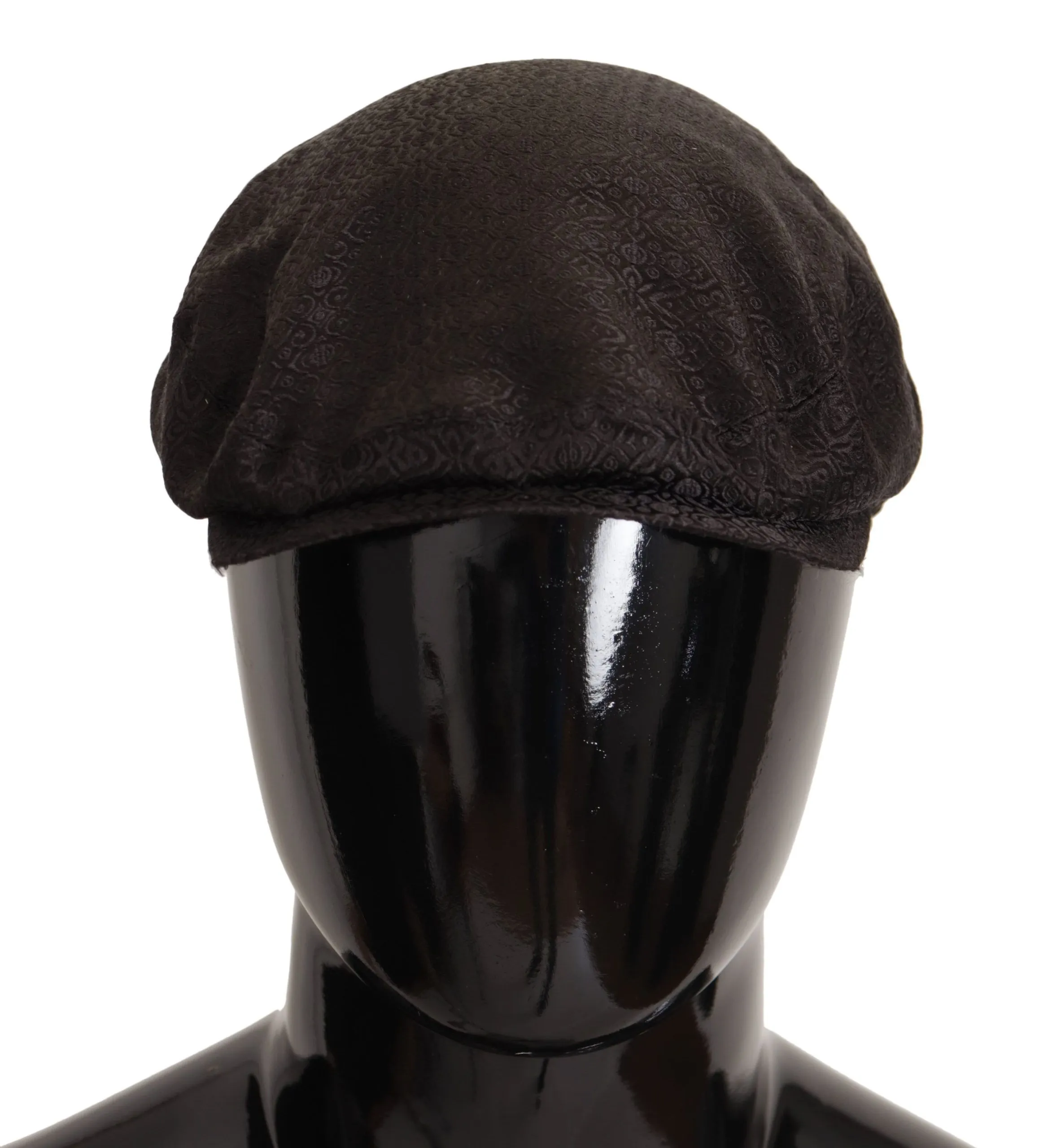 Dolce & Gabbana Men's Elegant Silk Brown Newsboy Hat