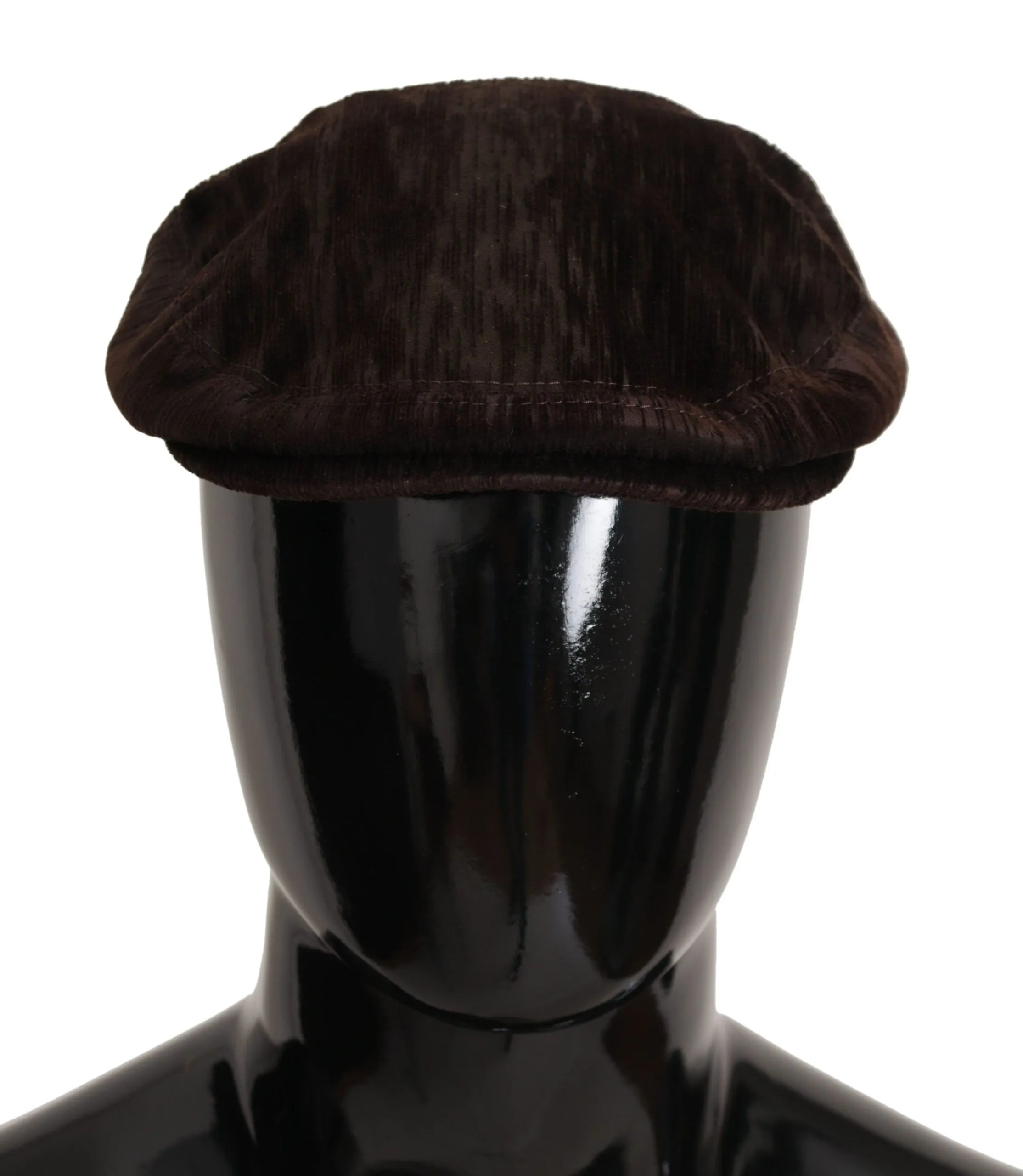Dolce & Gabbana Men's Elegant Cotton Newsboy Hat in Brown