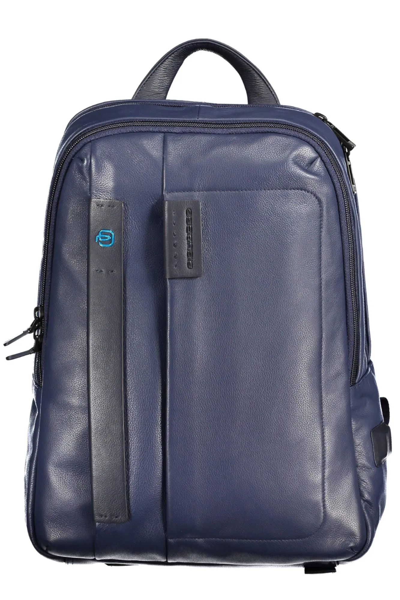 Piquadro Blue Leather Men Backpack