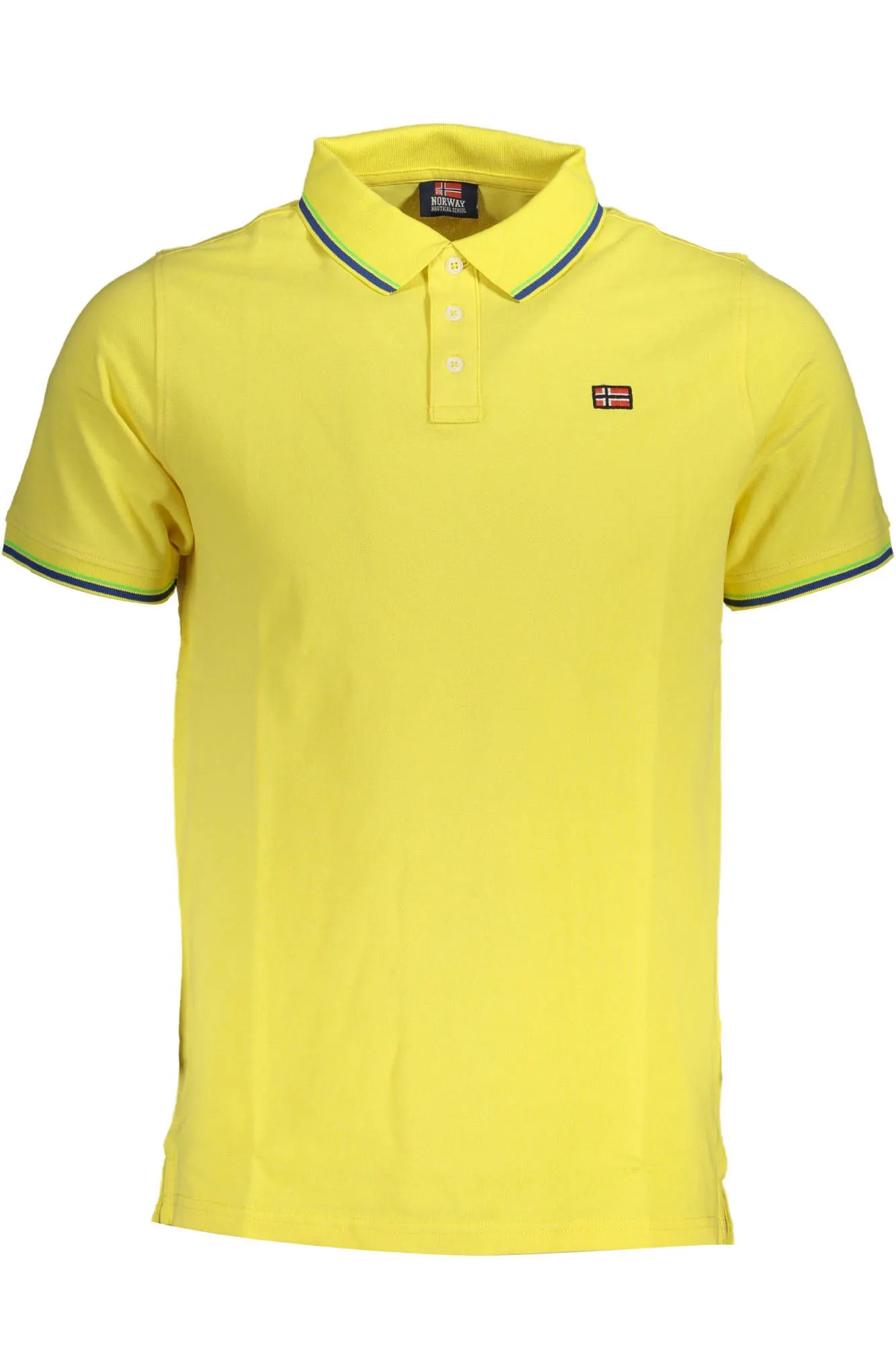 Norway 1963 Yellow Cotton Men Polo Shirt