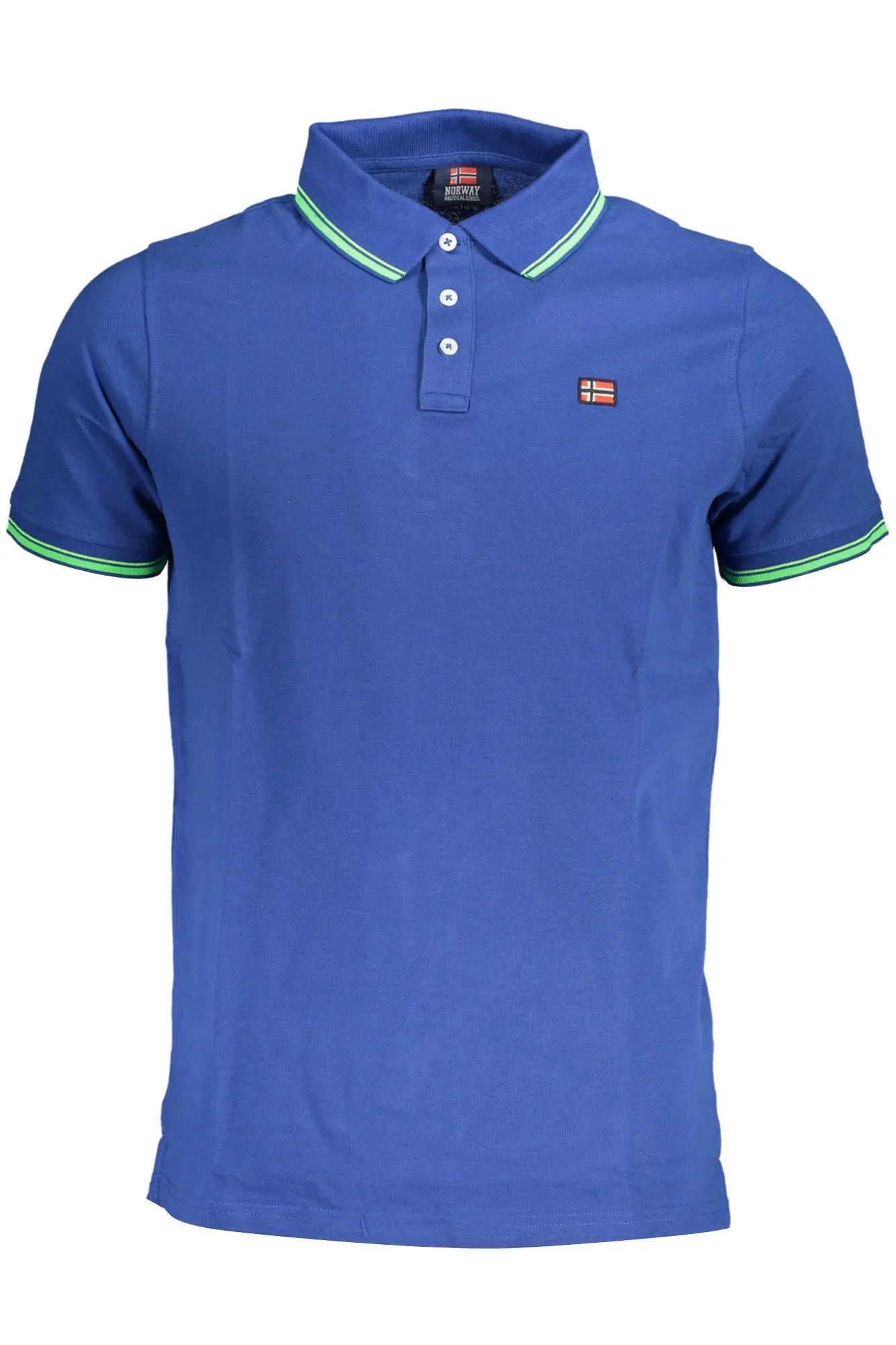 Norway 1963 Blue Cotton Men Polo Shirt