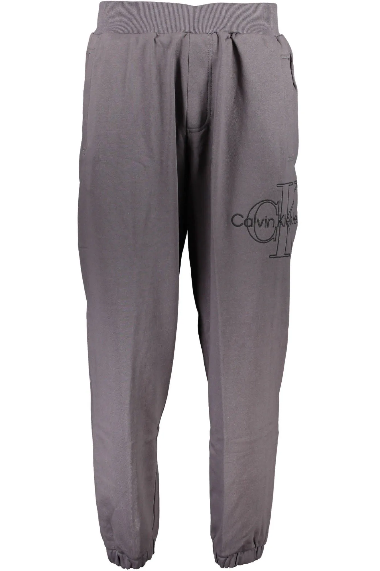 Calvin Klein Gray Cotton Men Sports Trouser
