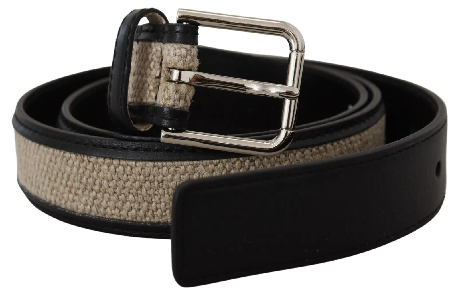 Dolce & Gabbana Men's Elegant Dual-Tone Leather Belt